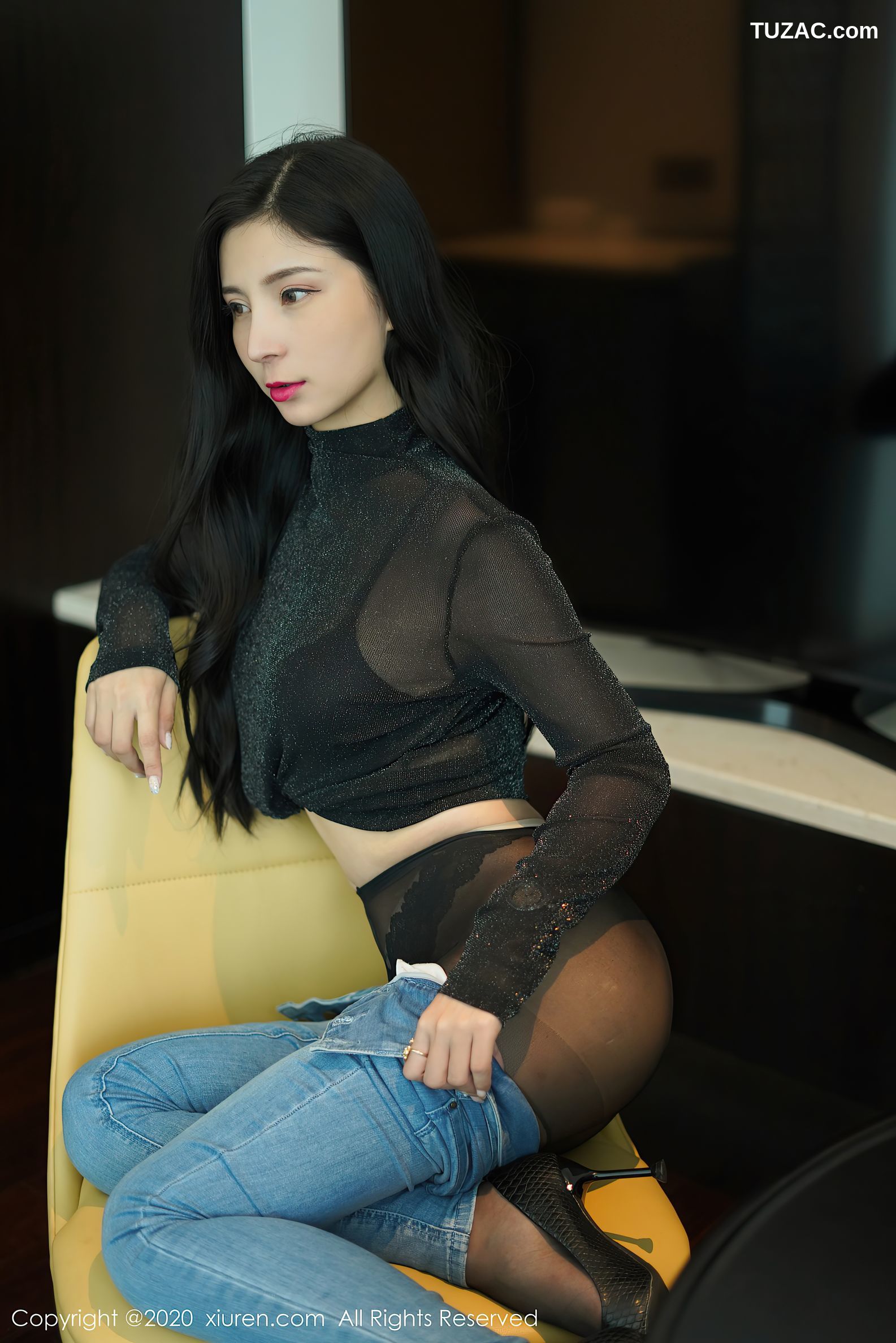 XiuRen秀人网-2386-小蛮妖-《OL风格与性感牛仔裤》-2020.07.30