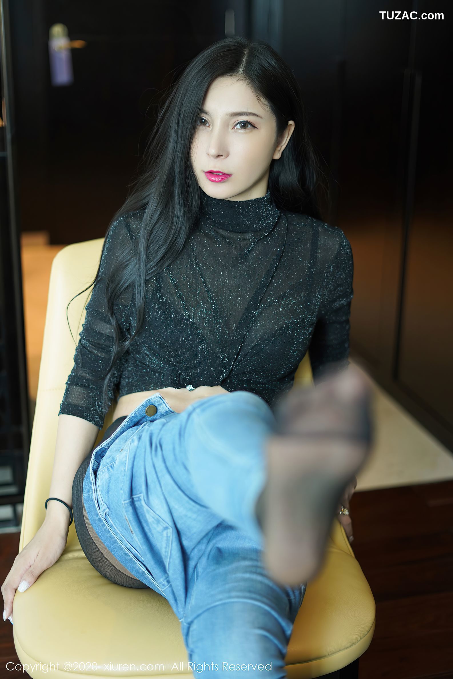 XiuRen秀人网-2386-小蛮妖-《OL风格与性感牛仔裤》-2020.07.30