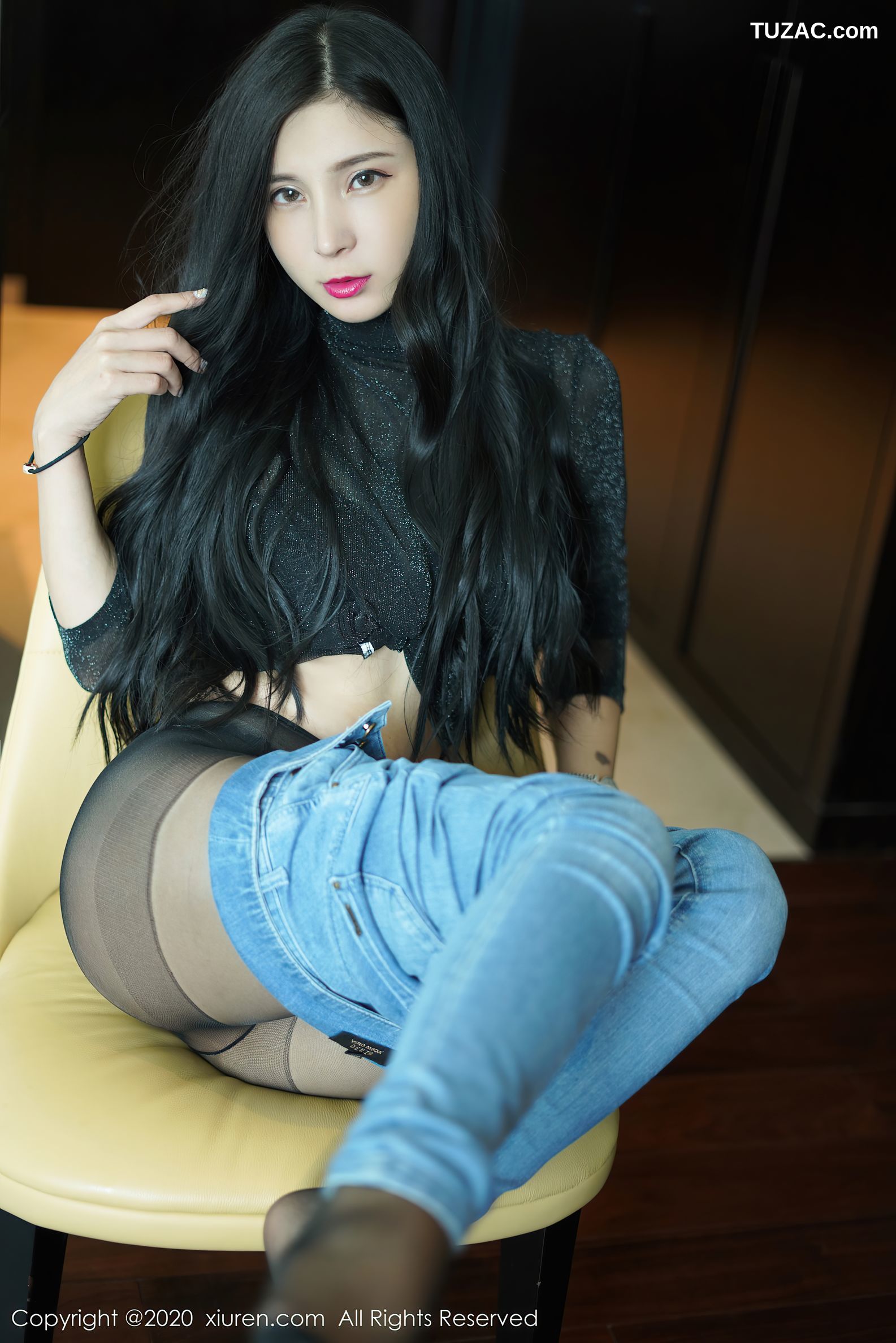 XiuRen秀人网-2386-小蛮妖-《OL风格与性感牛仔裤》-2020.07.30