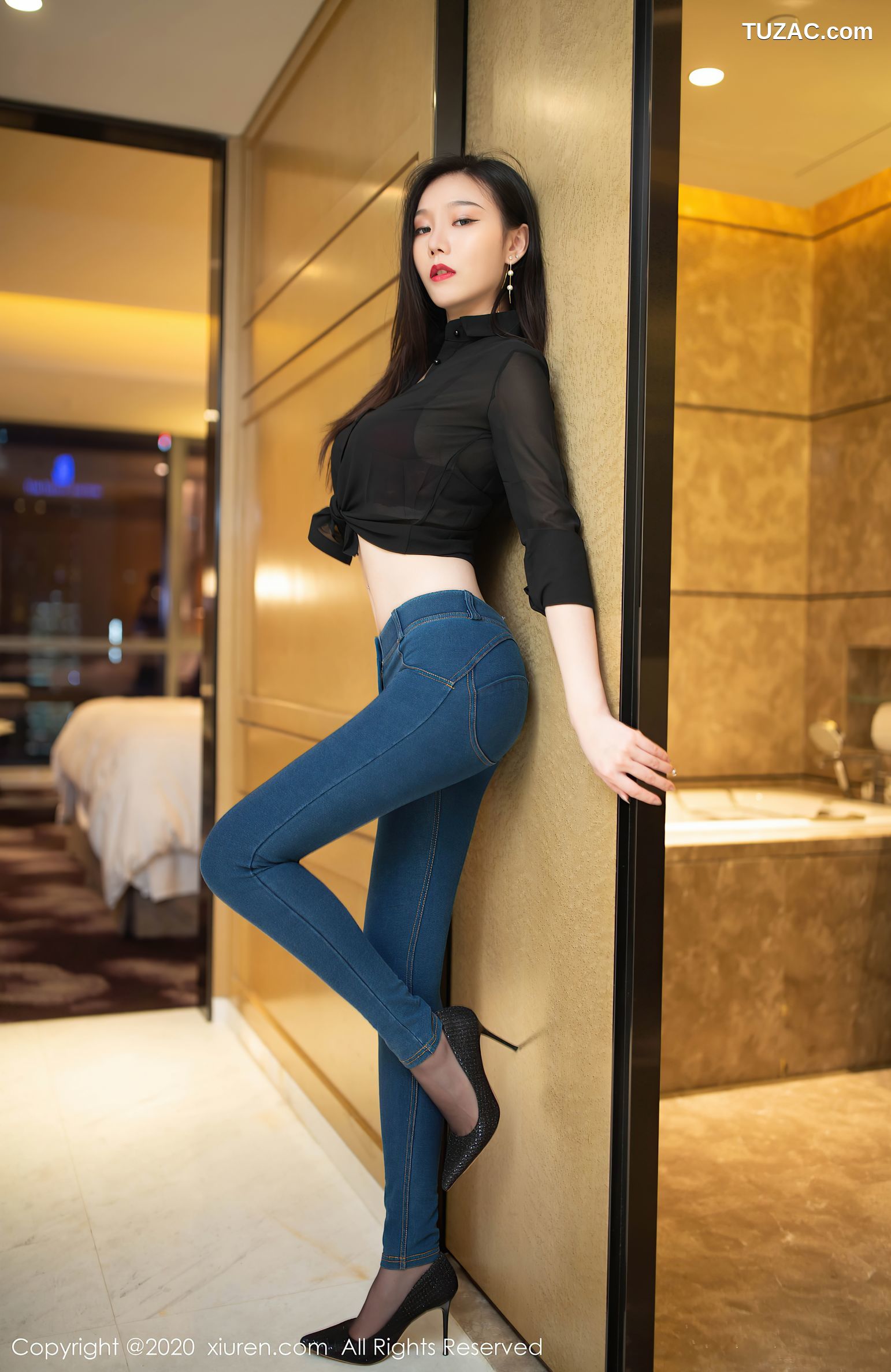XiuRen秀人网-2540-安然Maleah-《牛仔裤主题写真》-2020.09.08
