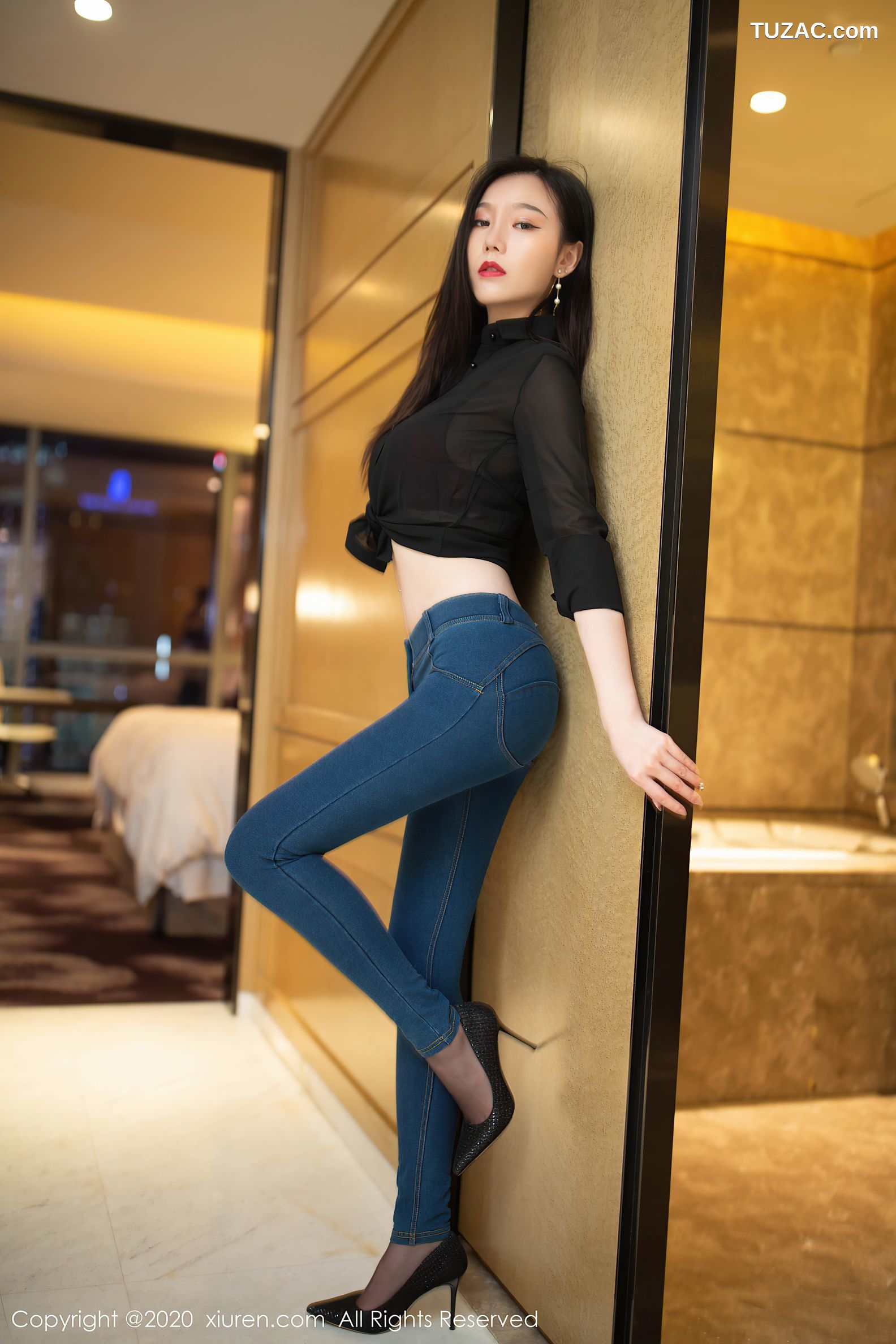 XiuRen秀人网-2540-安然Maleah-《牛仔裤主题写真》-2020.09.08