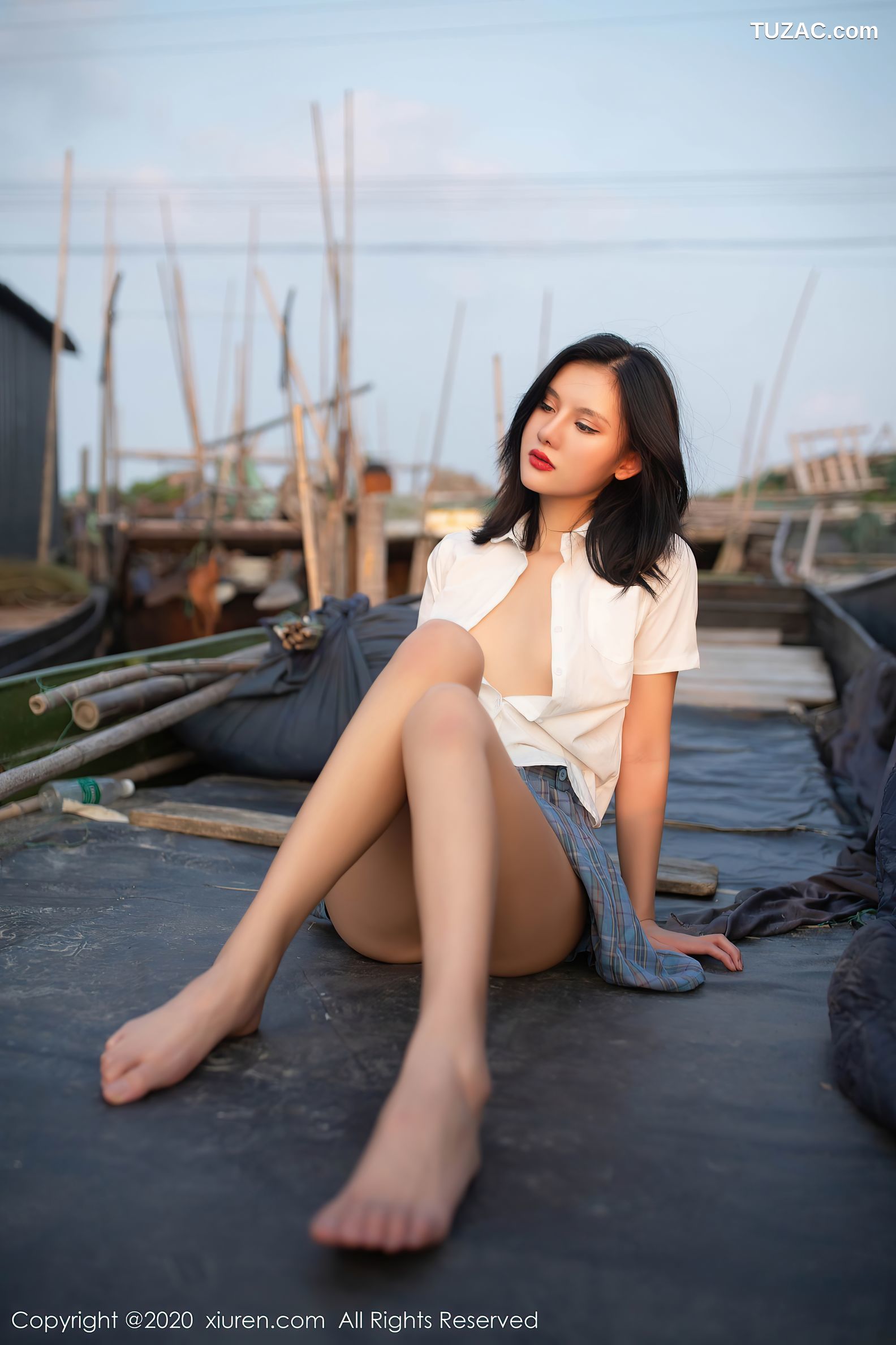 XiuRen秀人网-2558-就是阿朱啊-渔村主题写真-2020.09.14