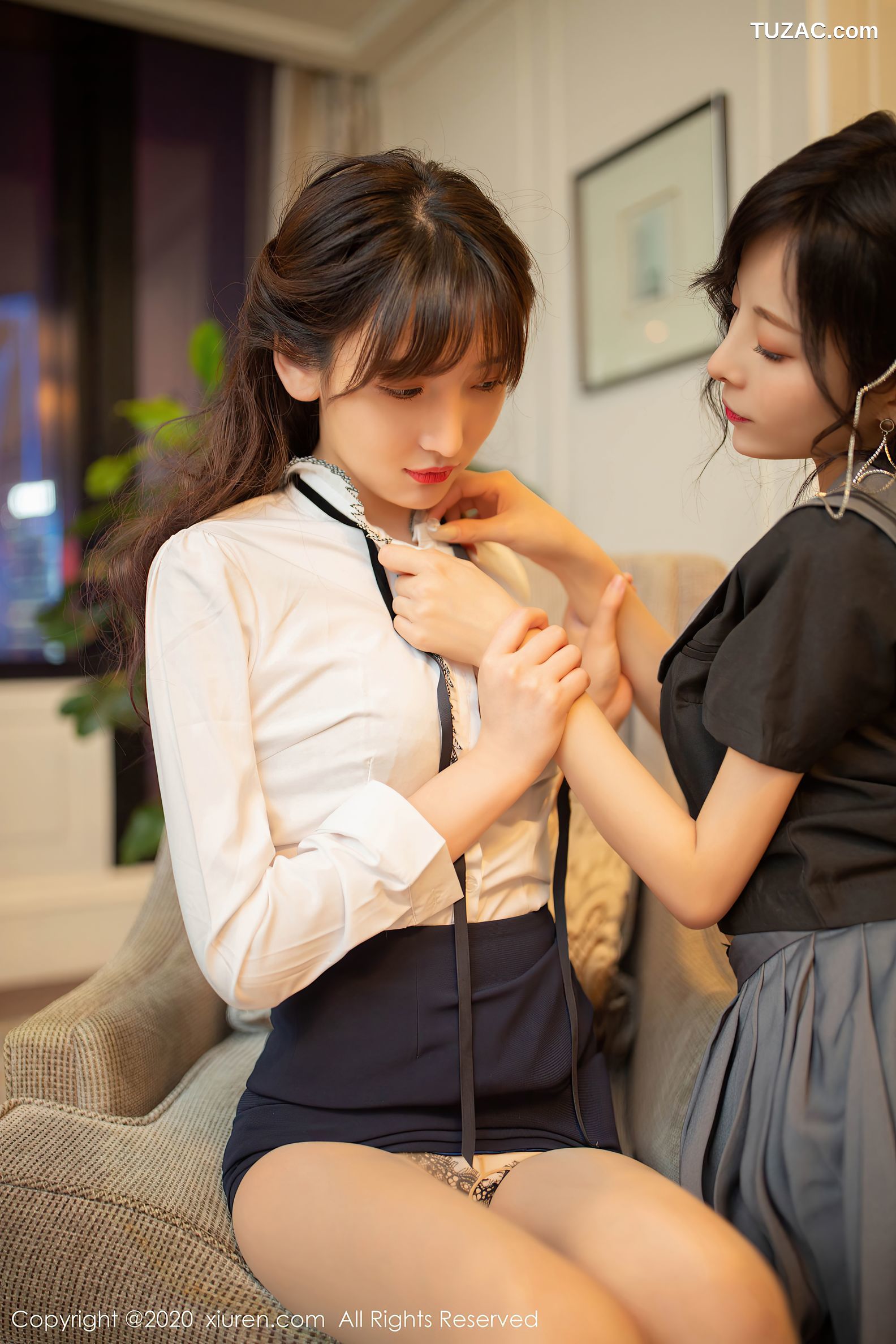 XiuRen秀人网-2626-陈小喵-陆萱萱-《性感师生剧情主题前传》-2020.09.30