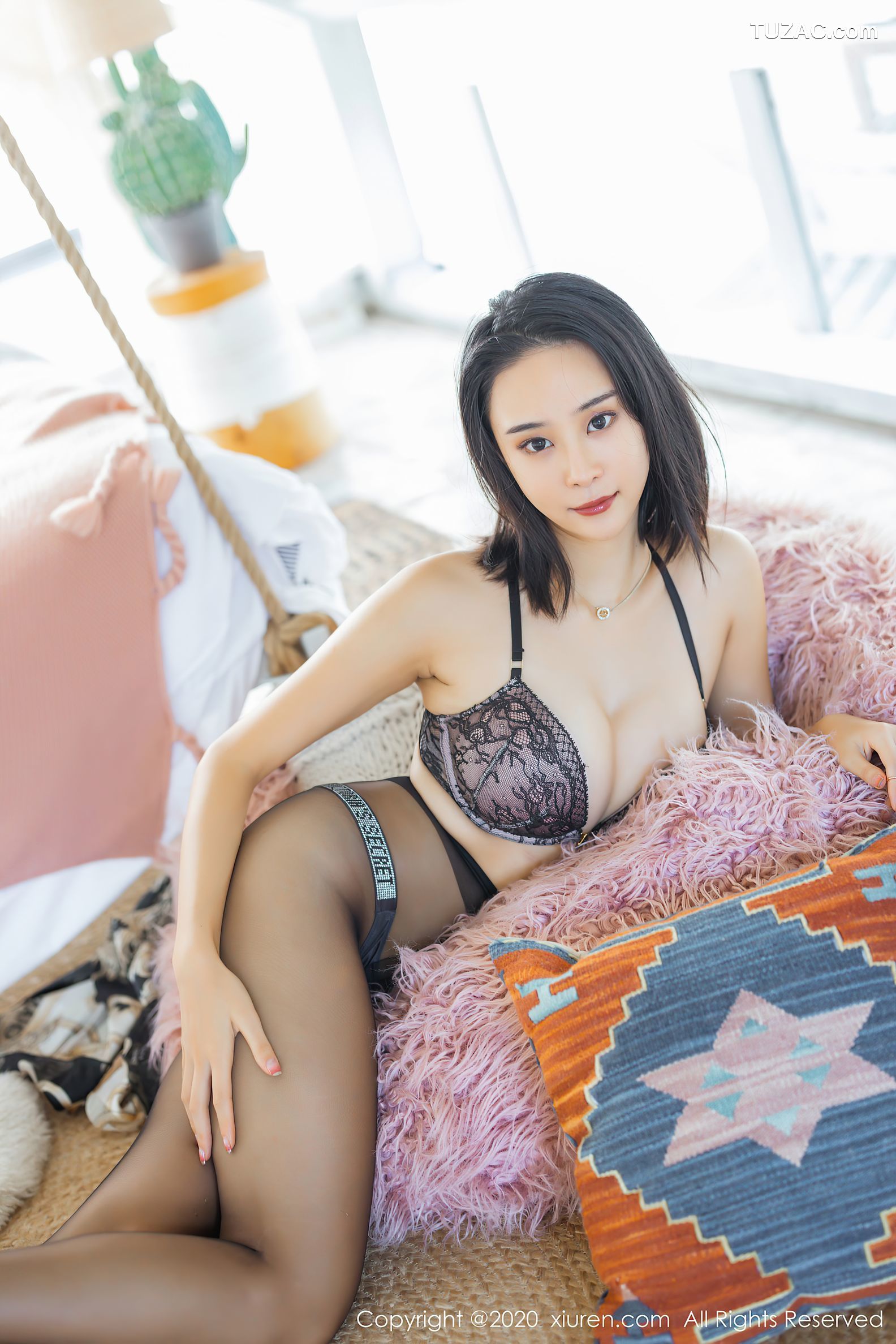 XiuRen秀人网-2635-蓝夏Akasha-《天空之境上华丽典雅服饰》-2020.10.10