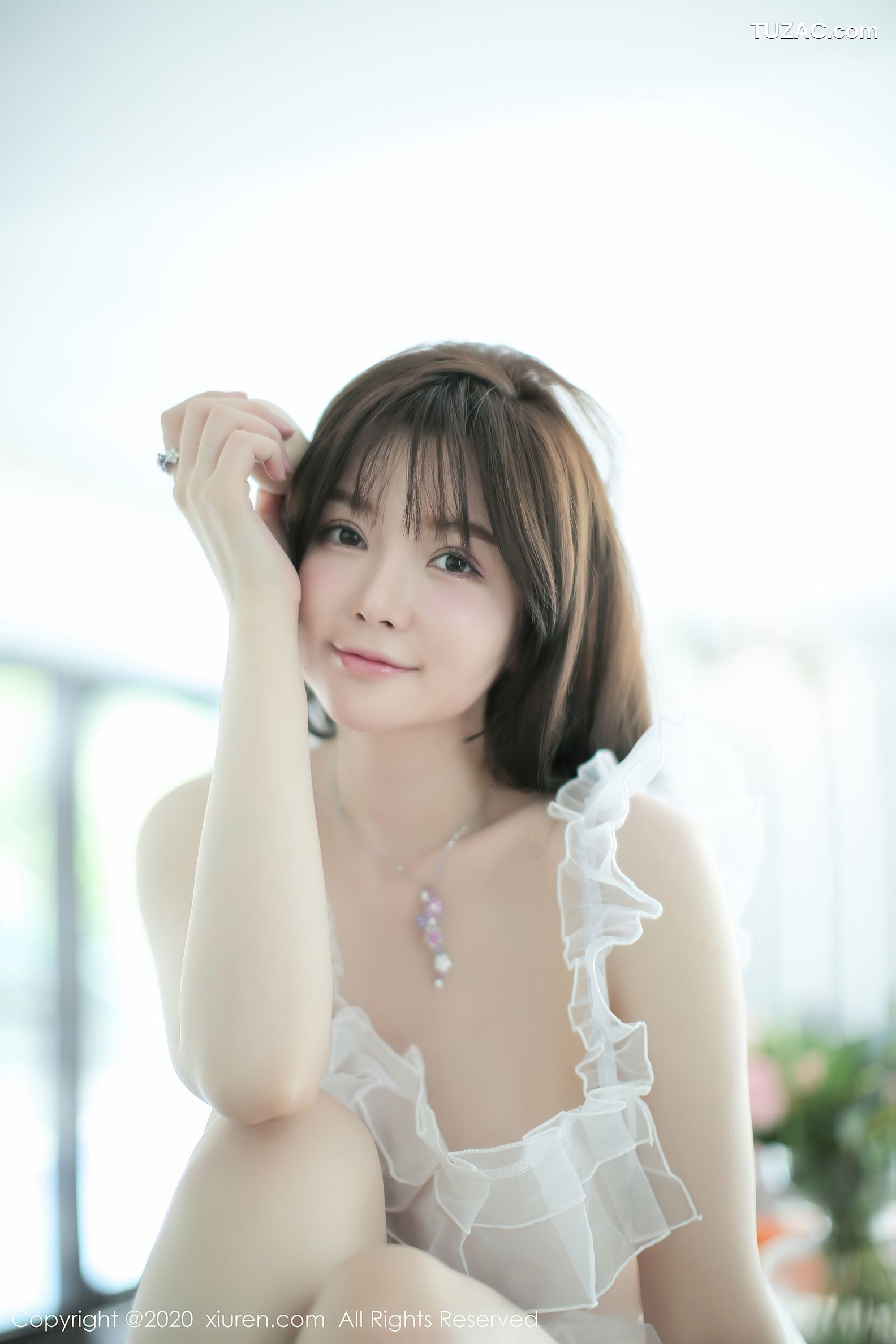 XiuRen秀人网-2660-糯美子-《轻薄的白色透视服饰系列》-2020.10.16