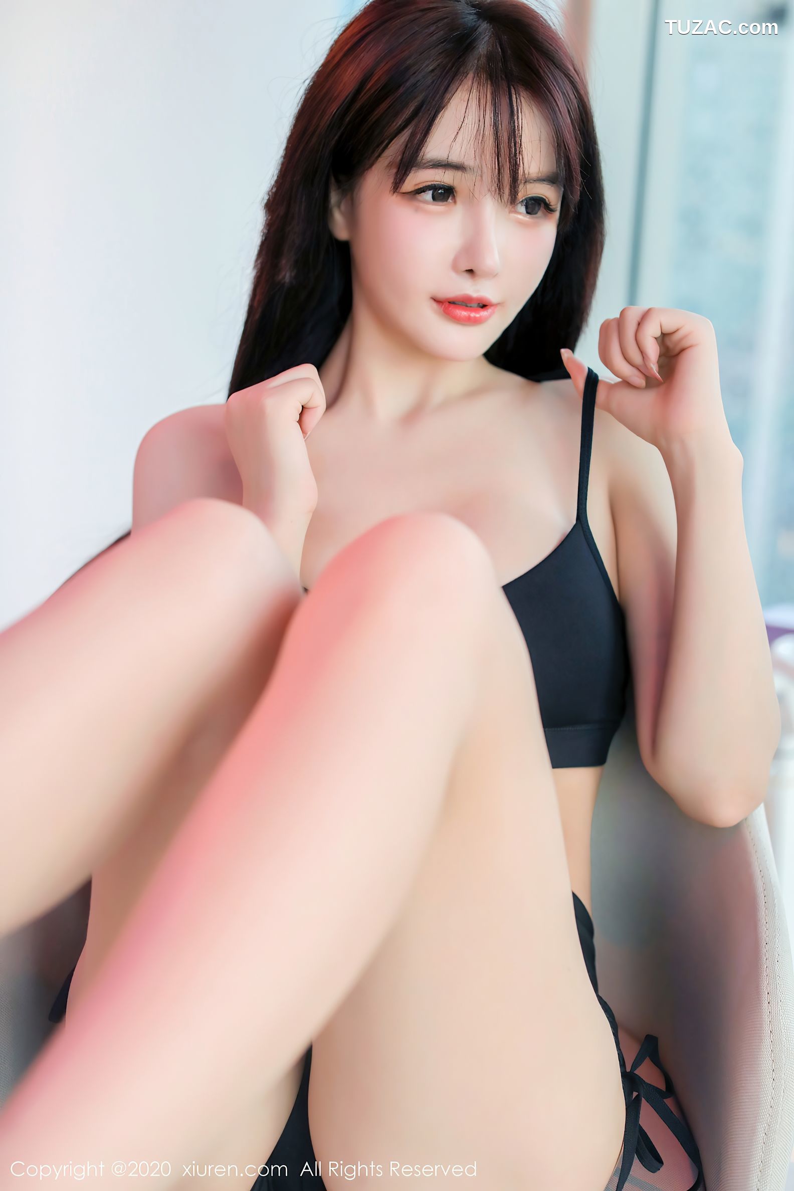 XiuRen秀人网-2696-南初妹妹-《黑色运动内衣主题系列》-2020.10.26