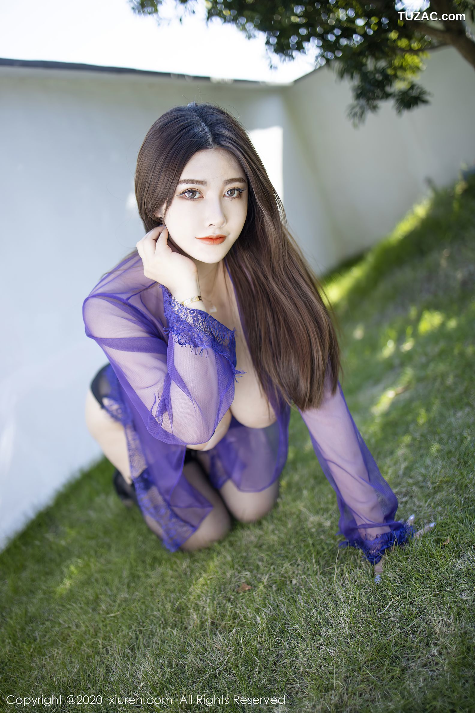 XiuRen秀人网-2771-软而-《紫色情趣制服系列》-2020.11.12