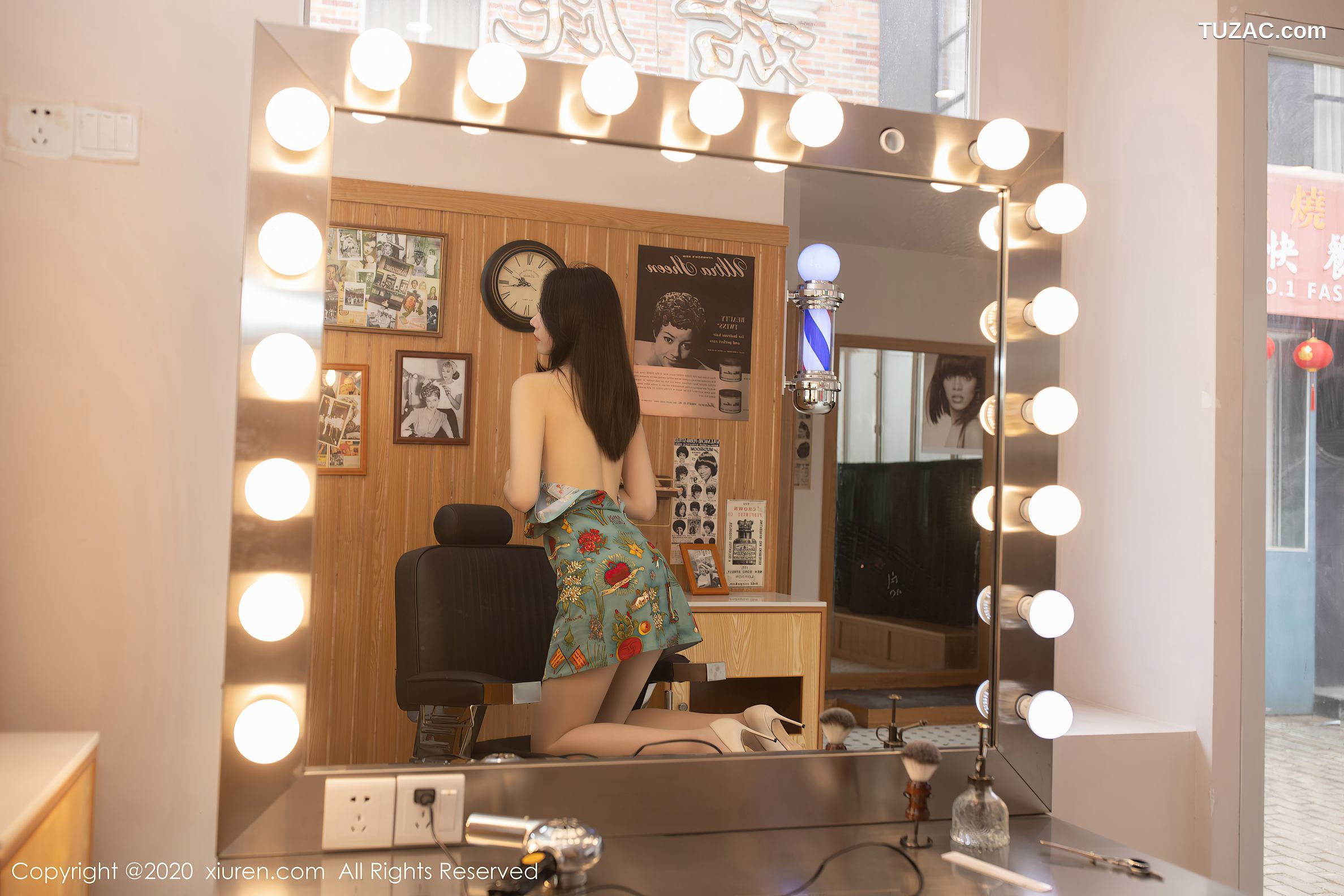 XiuRen秀人网-2963-安然Maleah-《新年发型屋主题》-2020.12.31