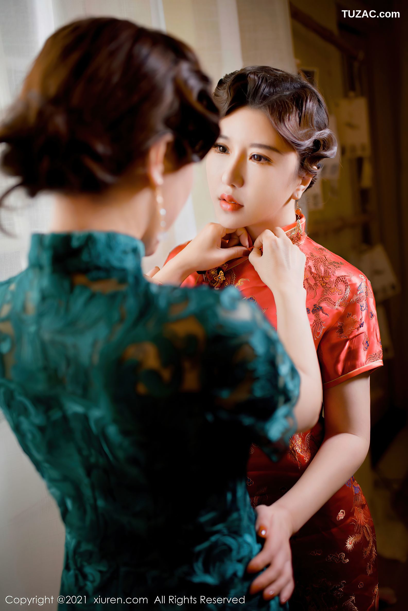 XiuRen秀人网-3003-Lucky-沈欢欣-性感姐妹花双人拉拉合集-2021.01.14