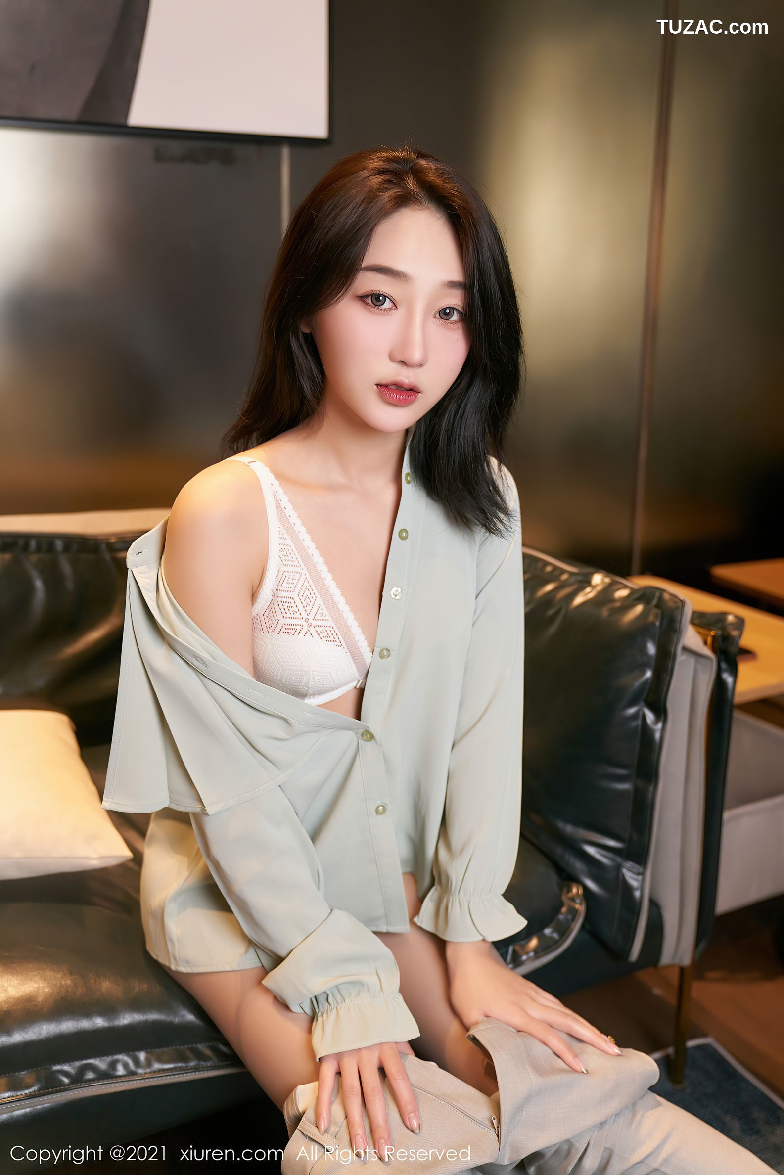 XiuRen秀人网-3009-九月生-秘书职业装主题性感内衣-2021.01.15