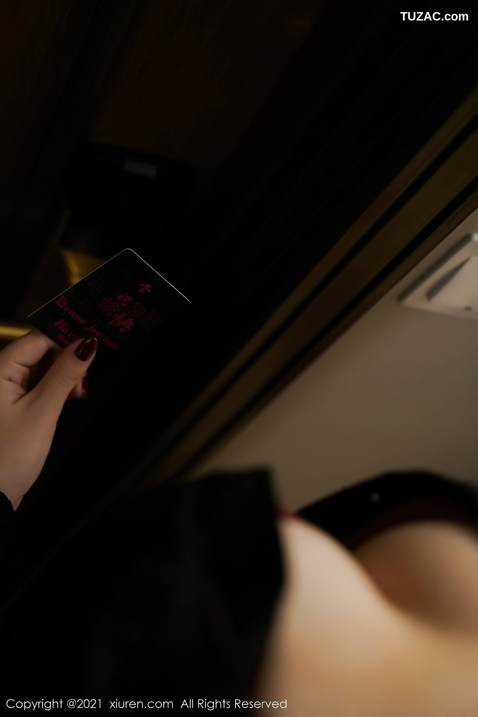 XiuRen秀人网-3011-芝芝Booty-浴室剧情主题性感内衣黑色蕾丝-2021.01.15