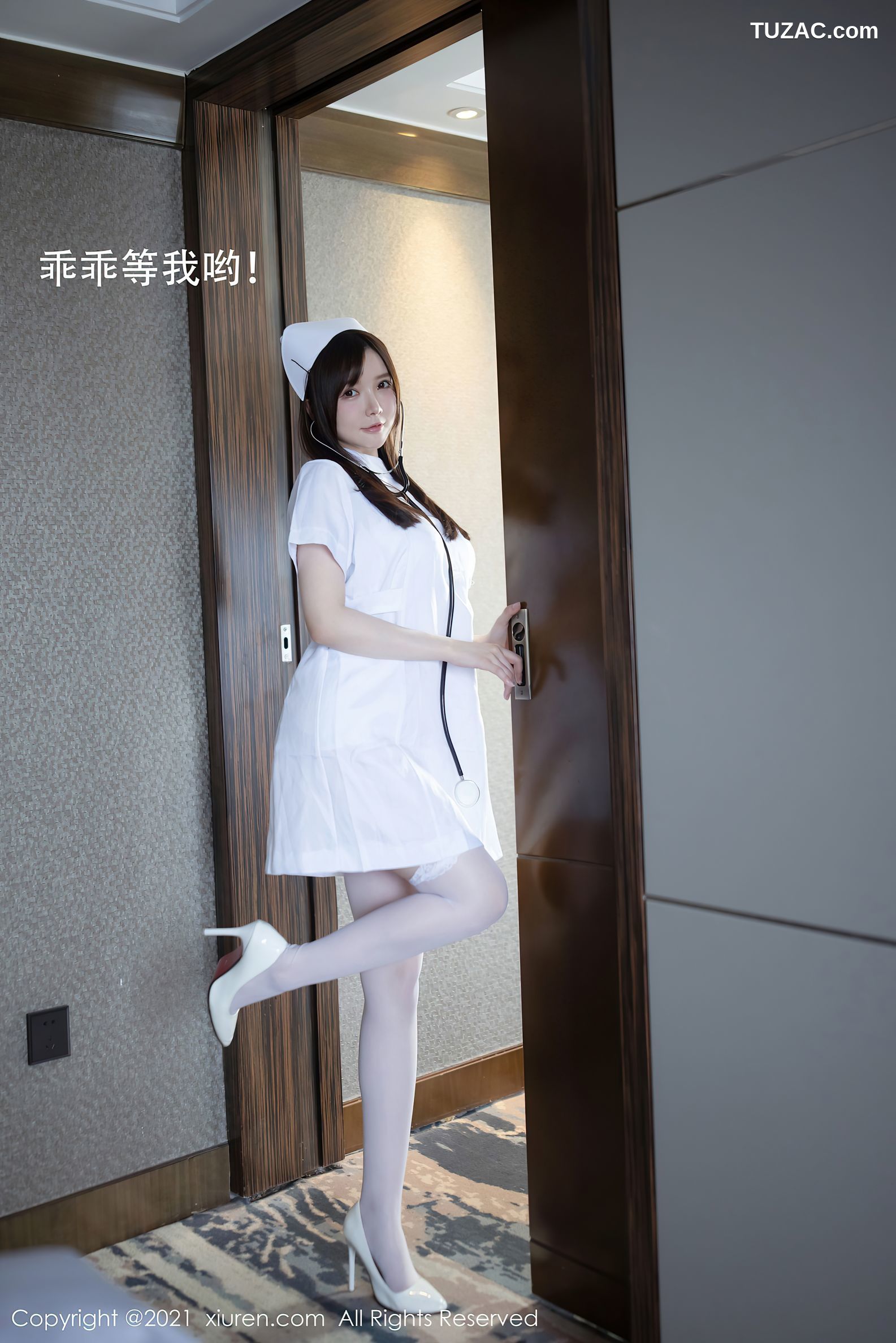 XiuRen秀人网-3114-糯美子MINIbabe-洁白护士制服主题蕾丝内衣-2021.02.20