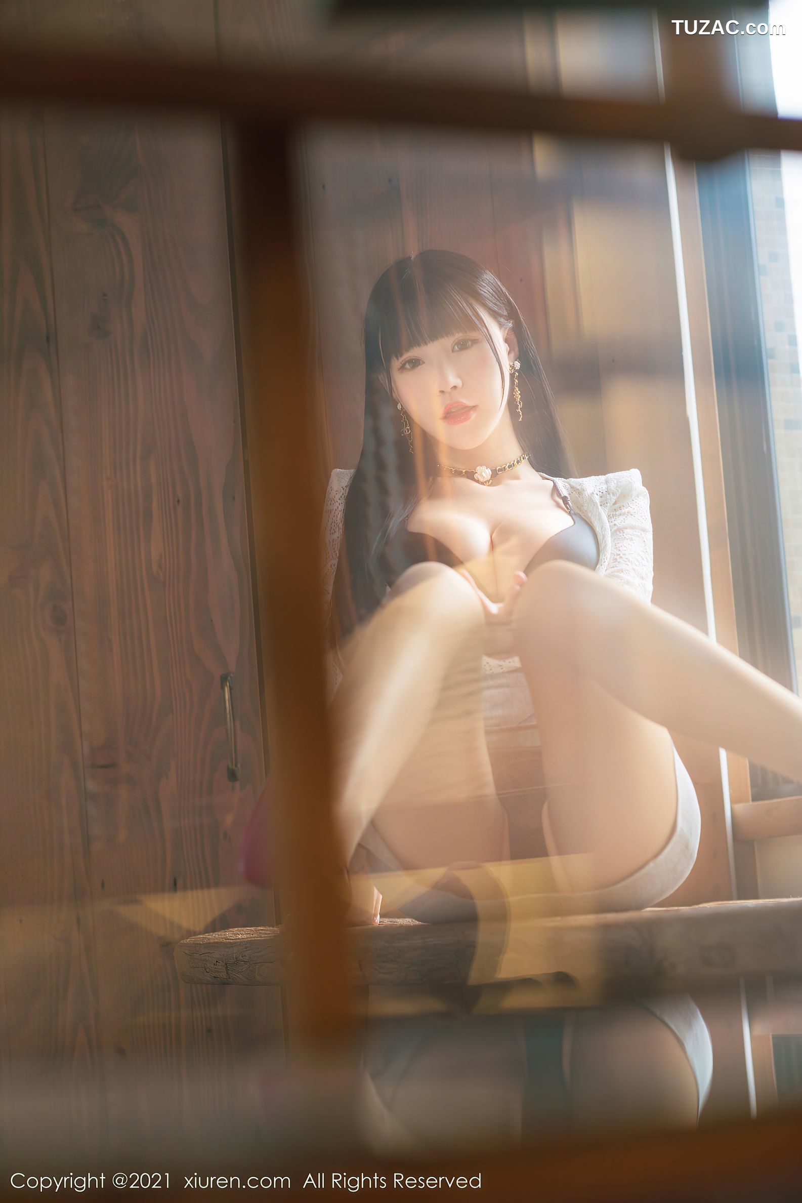 XiuRen秀人网-3125-朱可儿Flower-图书馆续集-情趣捆绑撕扯丝袜-2021.02.23