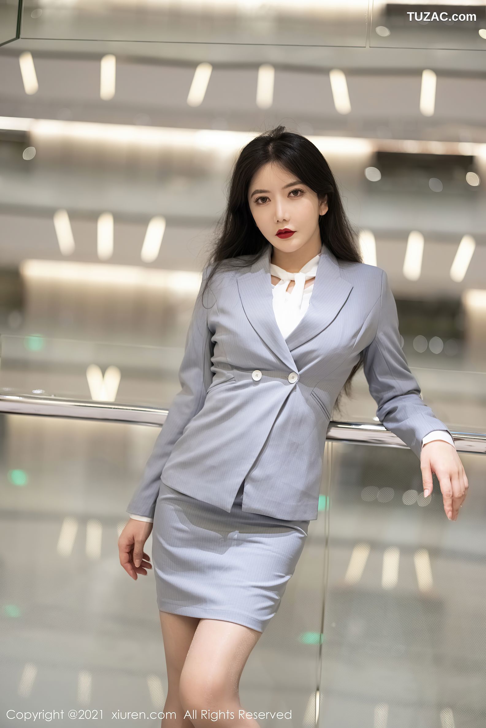 XiuRen秀人网-3127-心妍小公主-职场制服OL主题蕾丝内衣-2021.02.23