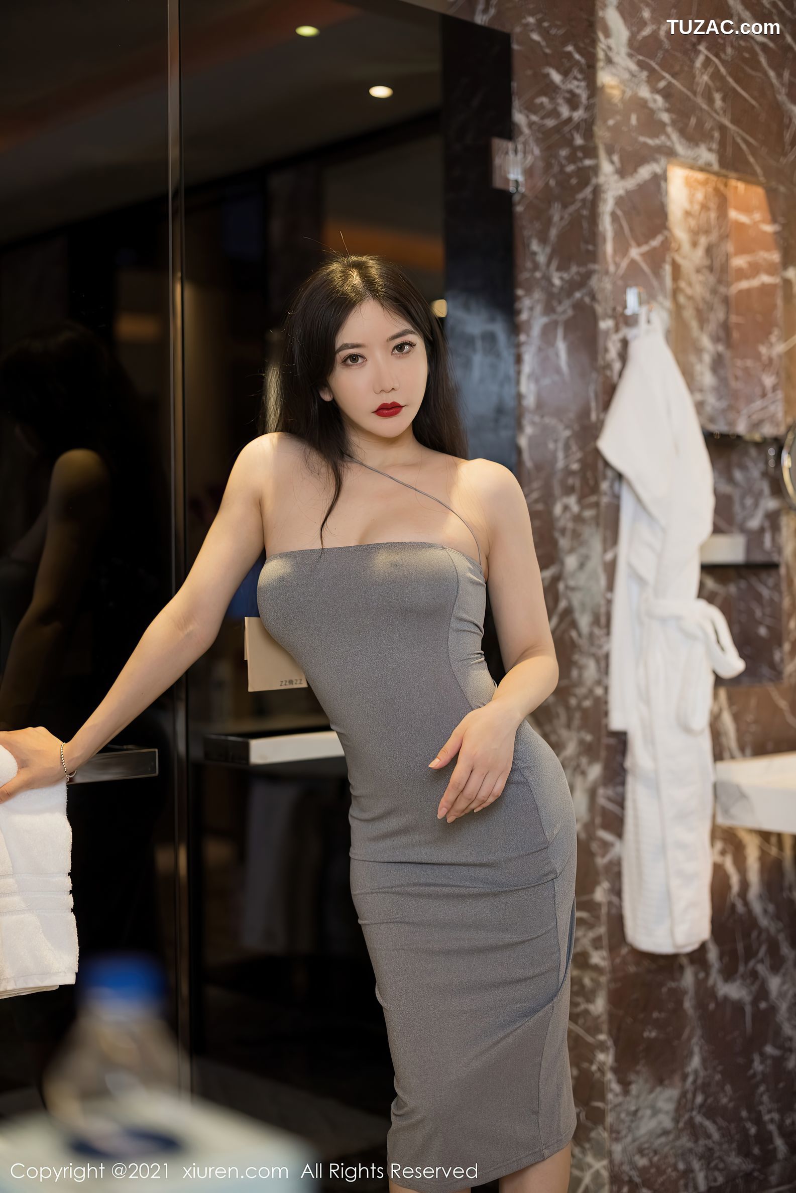 XiuRen秀人网-3154-心妍公主-长裙包裹婀娜体态蕾丝睡衣-2021.03.02