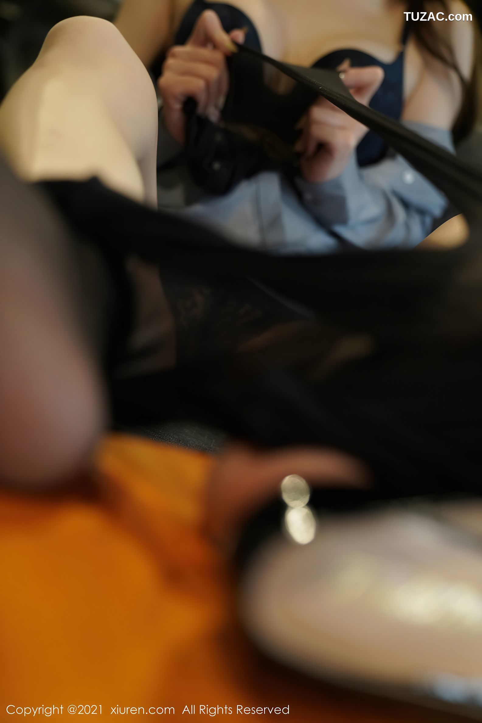 XiuRen秀人网-3203-周于希Sandy-消防培训剧情主题-灰衬衣黑色内衣-2021.03.15