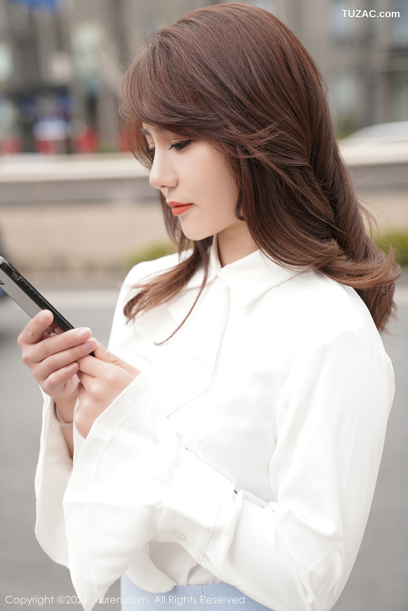 XiuRen秀人网-3210-Fairy如歌-经典OL主题-性感内衣黑丝吊带袜-2021.03.17