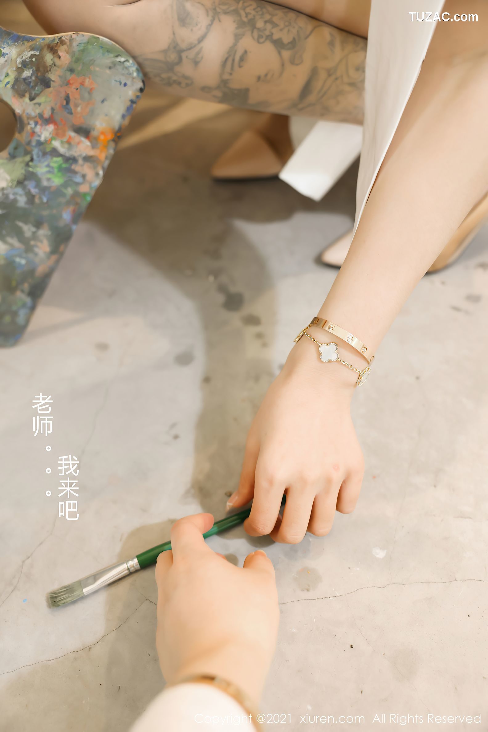 XiuRen秀人网-3214-夏西CiCi-教室师生主题肉丝裤袜-2021.03.17