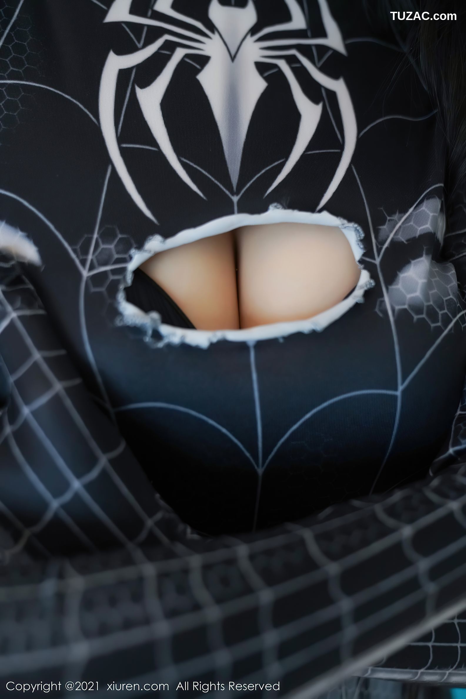 XiuRen秀人网-3237-葛征-江浙沪旅拍-蜘蛛侠服饰主题紧身制服-2021.03.24