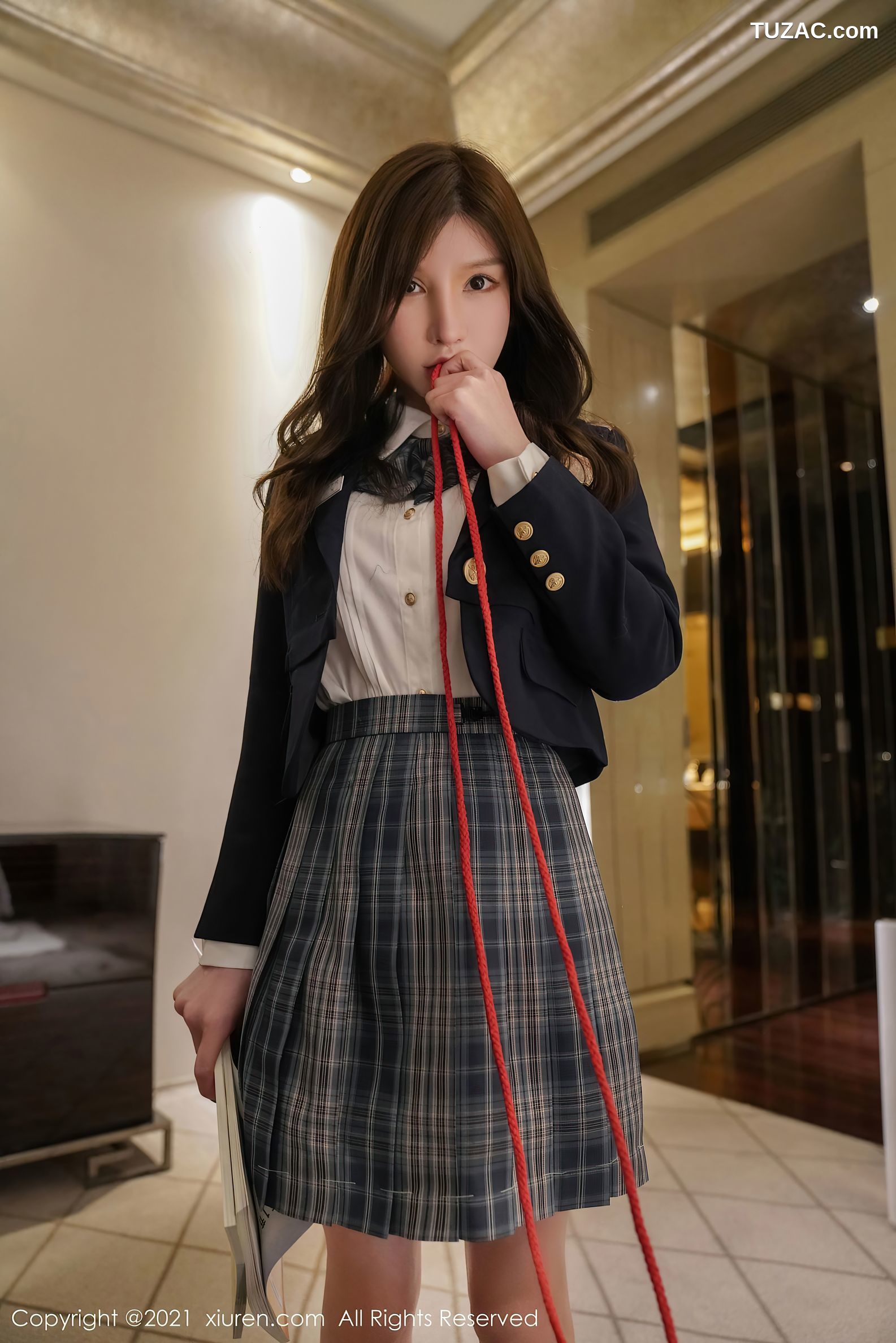 XiuRen秀人网-3247-周于希Sandy-校园制服捆绑主题-2021.03.26