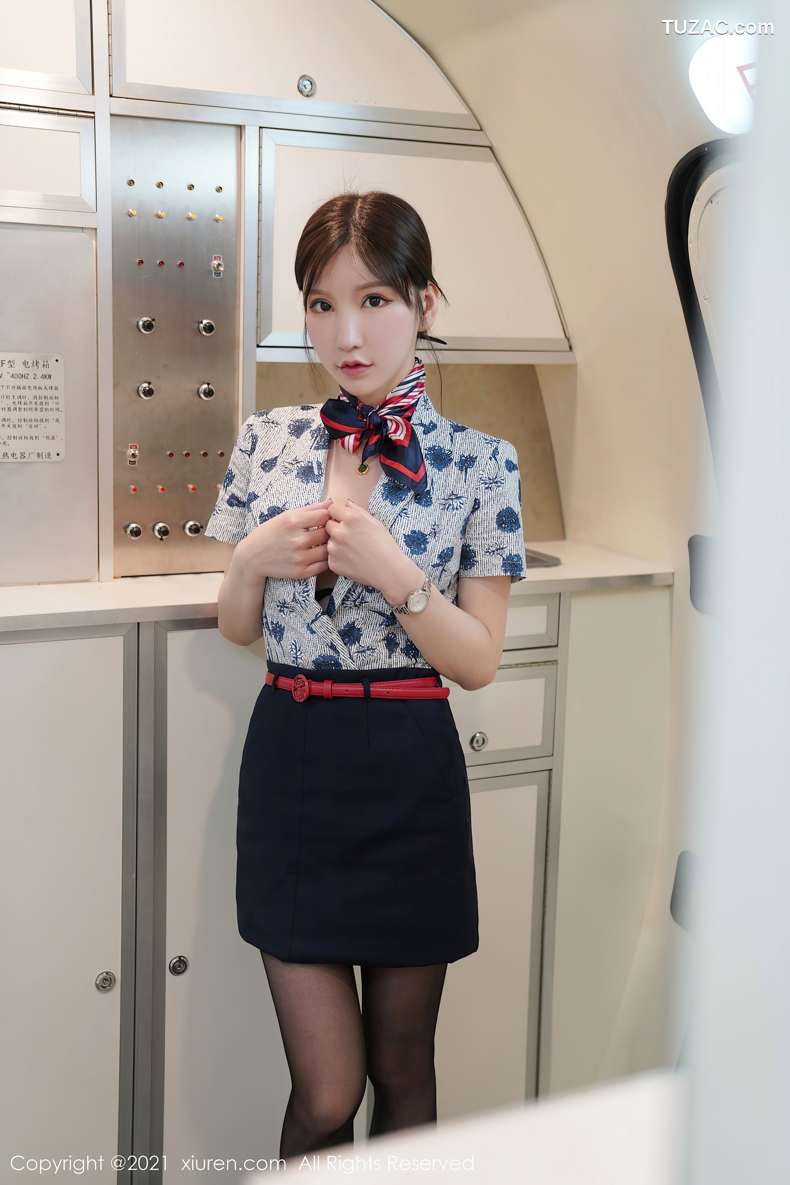 XiuRen秀人网-3274-周于希Sandy-上海心愿旅拍-空姐剧情主题-2021.04.06