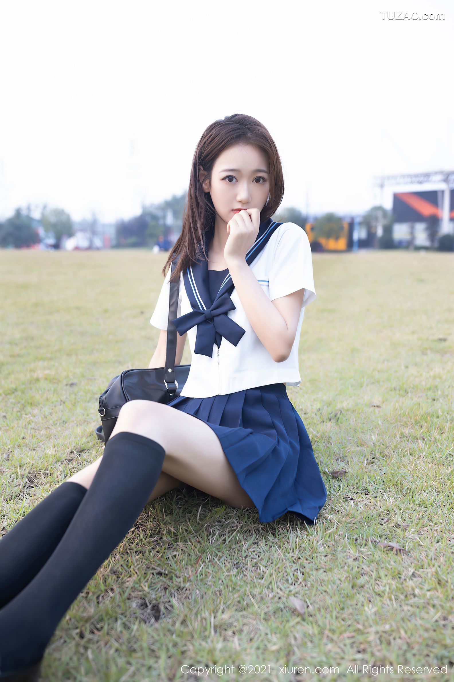 XiuRen秀人网-3278-唐安琪-校园恋爱主题-青春时尚校服性感内衣-2021.04.07