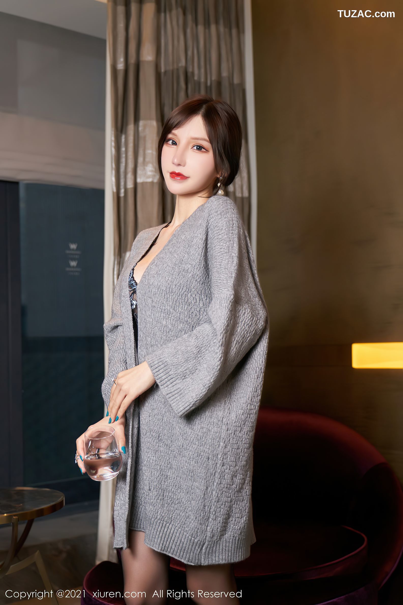 XiuRen秀人网-3288-周于希Sandy-精致薄透镂空内衣-2021.04.09