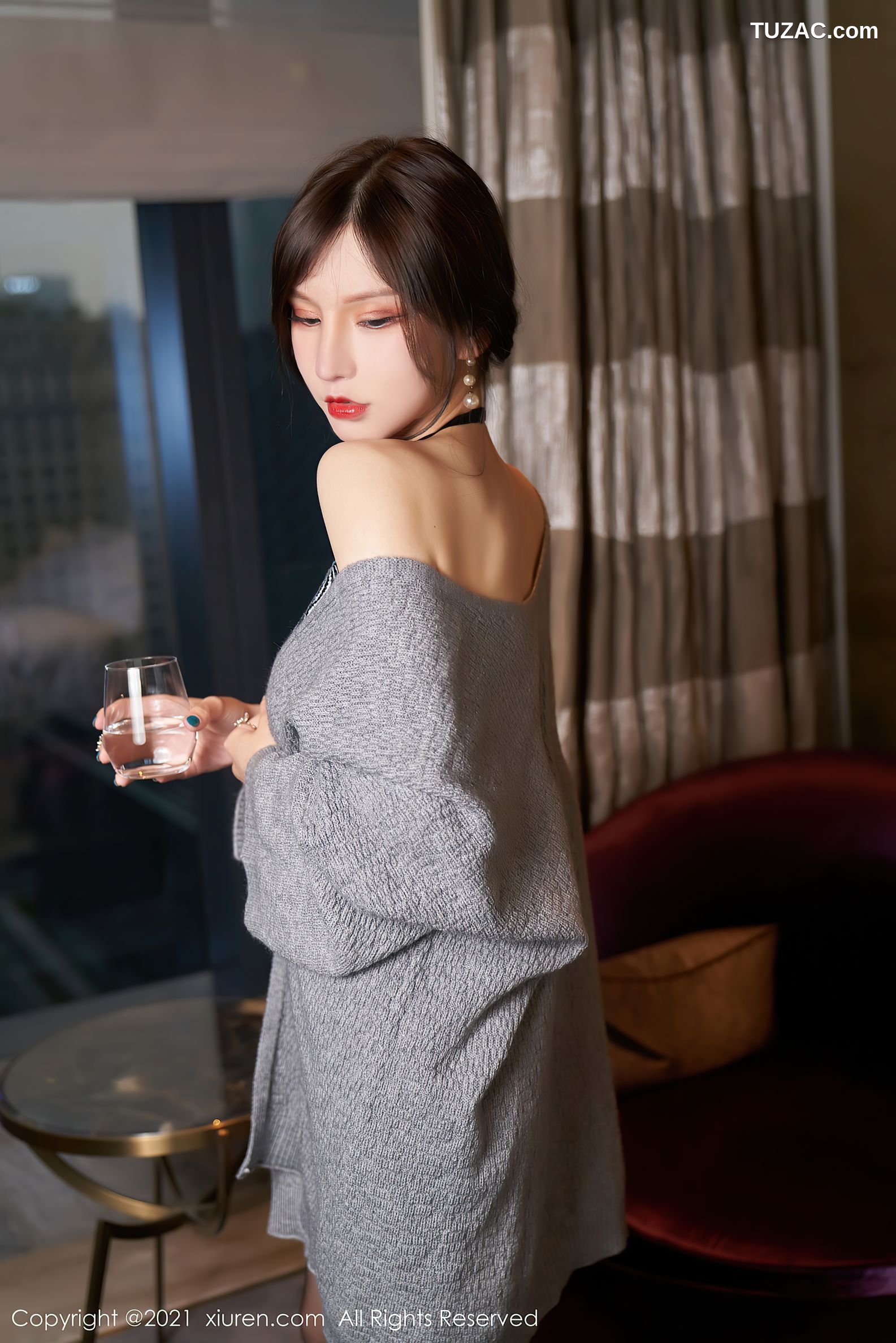 XiuRen秀人网-3288-周于希Sandy-精致薄透镂空内衣-2021.04.09