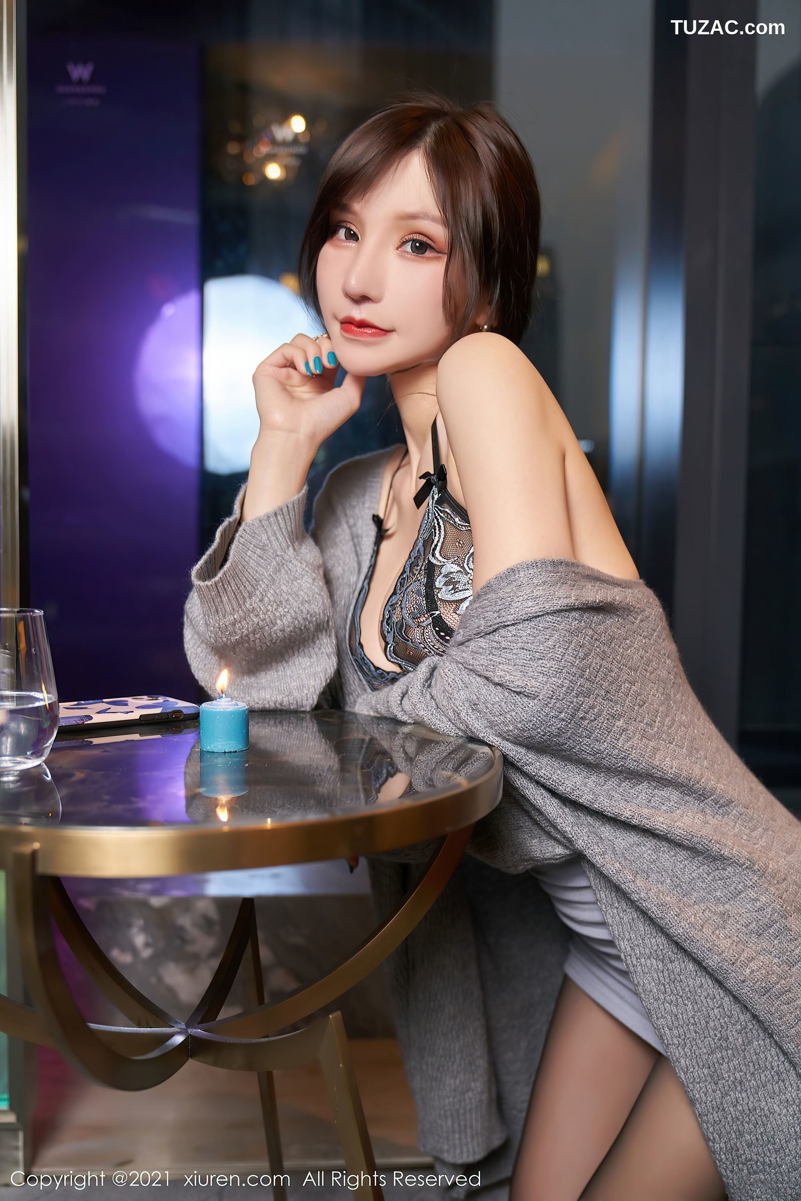 XiuRen秀人网-3288-周于希Sandy-精致薄透镂空内衣-2021.04.09
