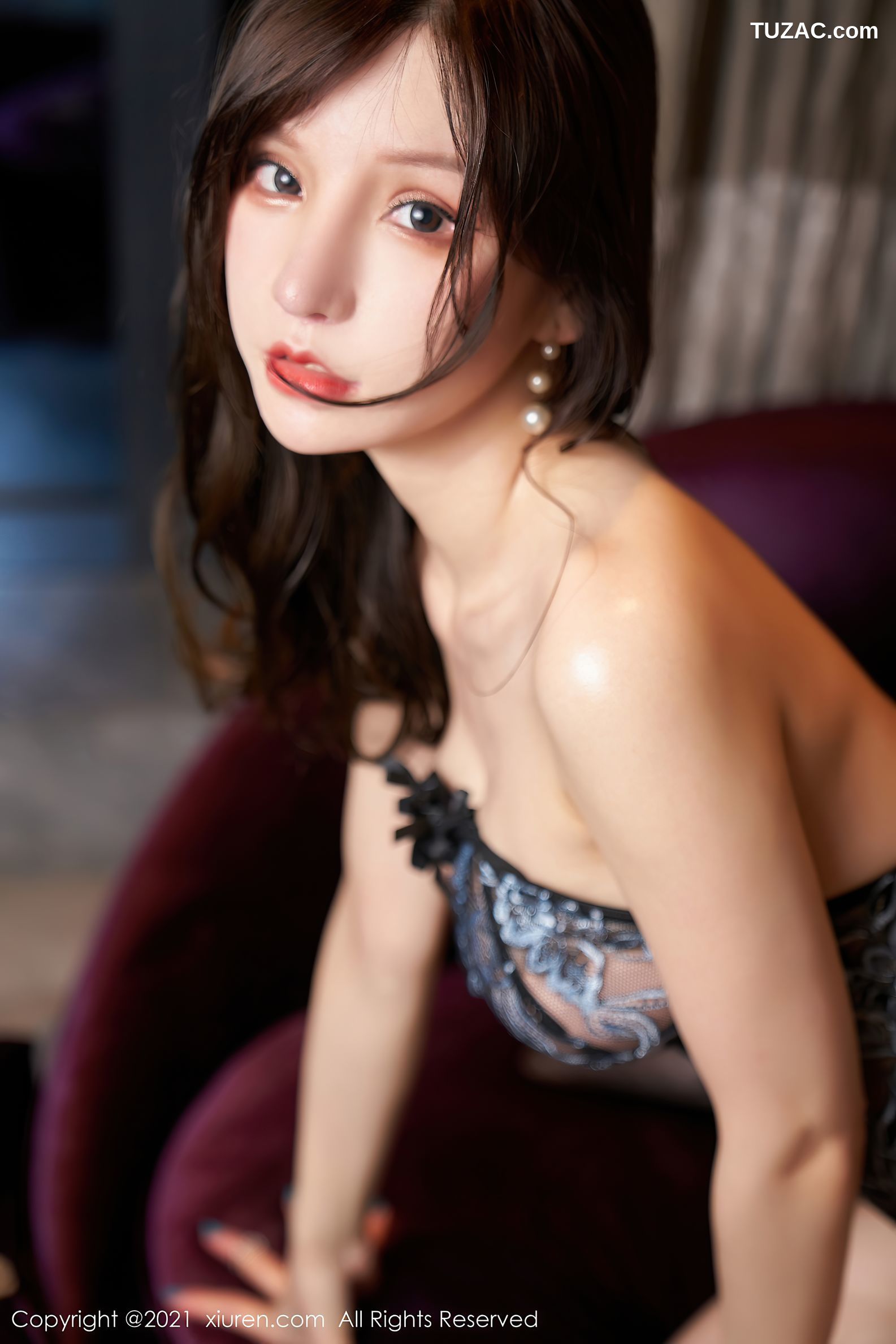 XiuRen秀人网-3288-周于希Sandy-精致薄透镂空内衣-2021.04.09