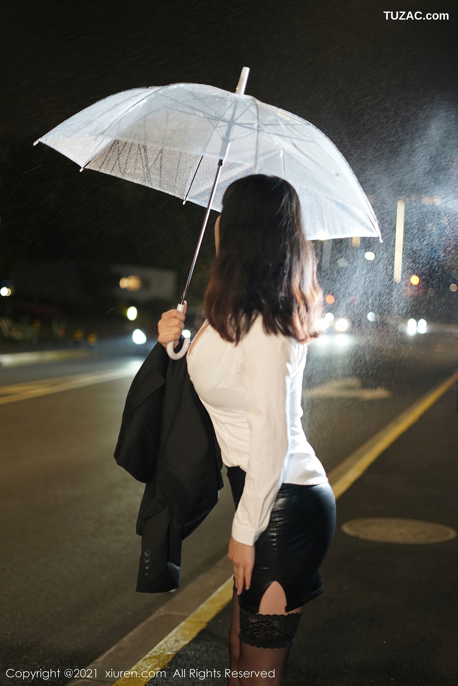 XiuRen秀人网-3383-乔漫妮mina-宾馆剧情主题浴室白衬衫蕾丝吊带袜湿身-2021.05.08