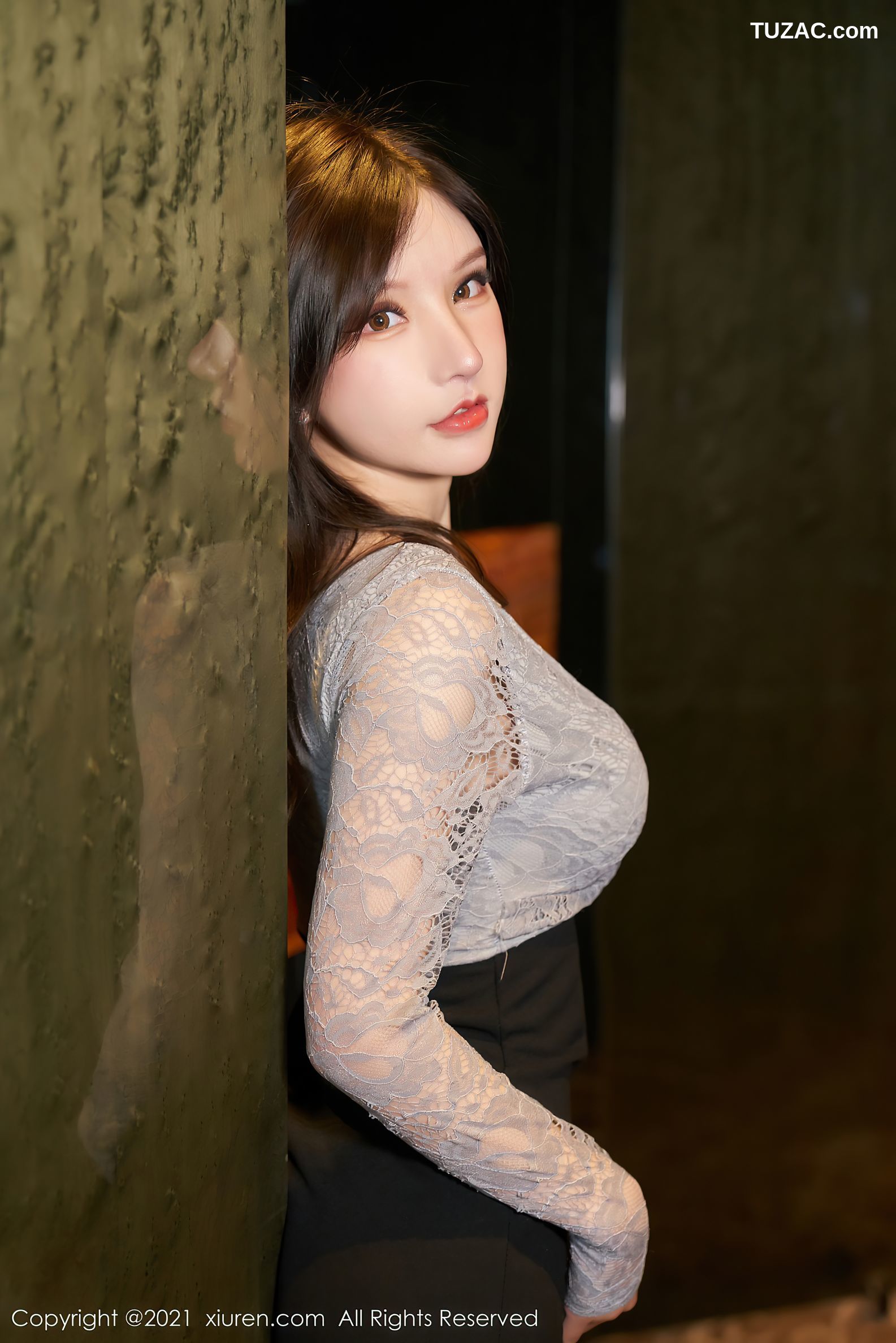 XiuRen秀人网-3490-周于希Sandy-y杭州心愿旅拍-性感内衣蕾丝吊带袜-2021.06.01