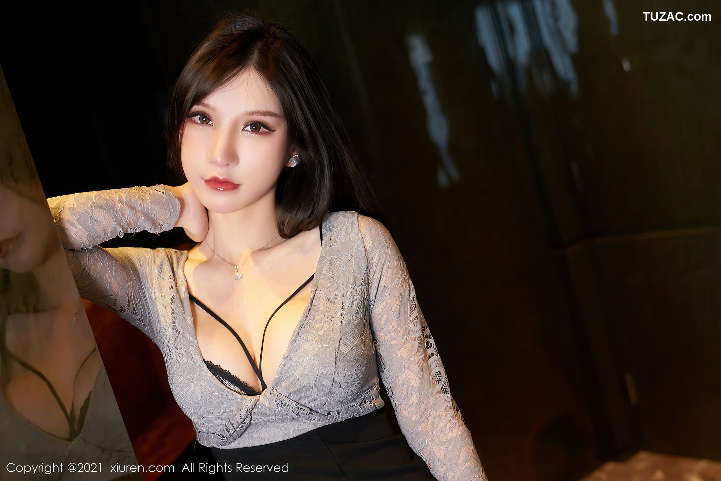 XiuRen秀人网-3490-周于希Sandy-y杭州心愿旅拍-性感内衣蕾丝吊带袜-2021.06.01