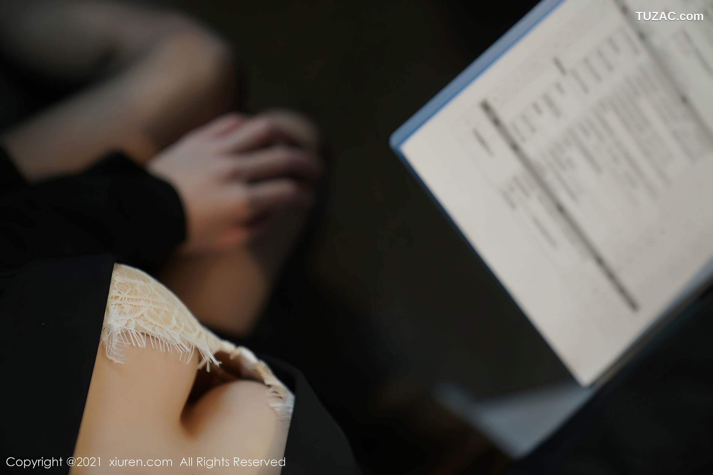 XiuRen秀人网-3504-周于希Sandy-办公室剧情主题蕾丝内衣黑丝-2021.06.03