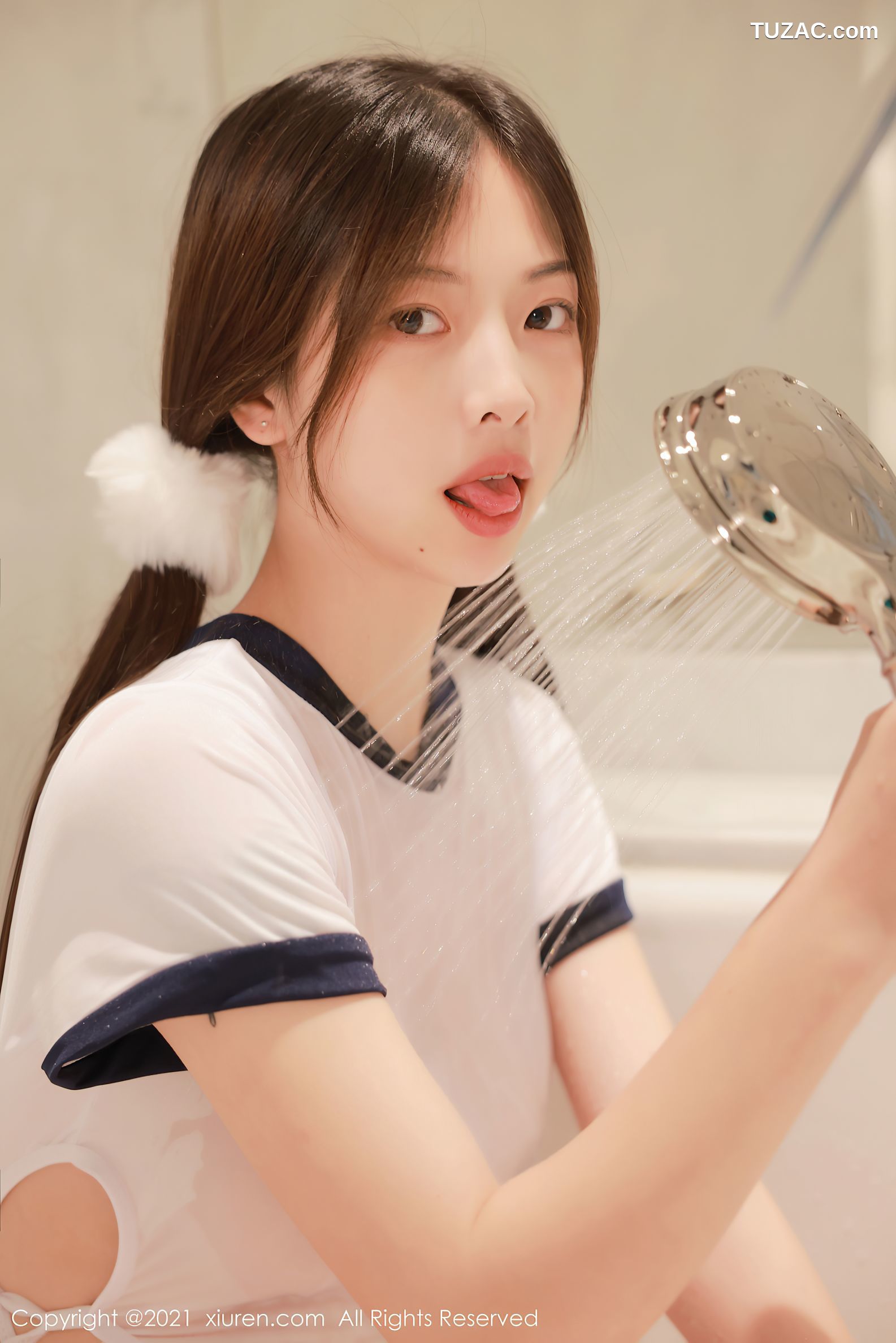 XiuRen秀人网-3758-明日花桃桃-澳门旅拍浴缸日系高叉连体衣-2021.08.05