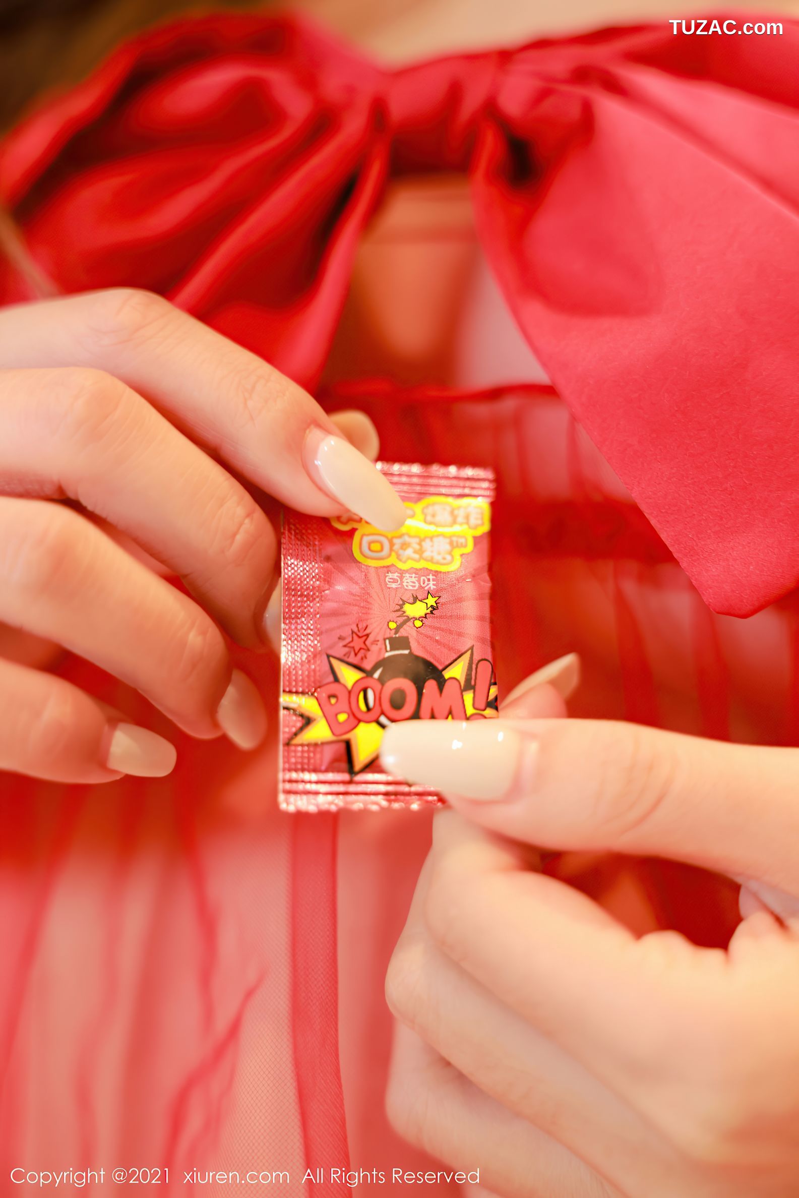 XiuRen秀人网-3800-夏西CiCi-澳门旅拍七夕节主题红色情趣服饰惹火-2021.08.16