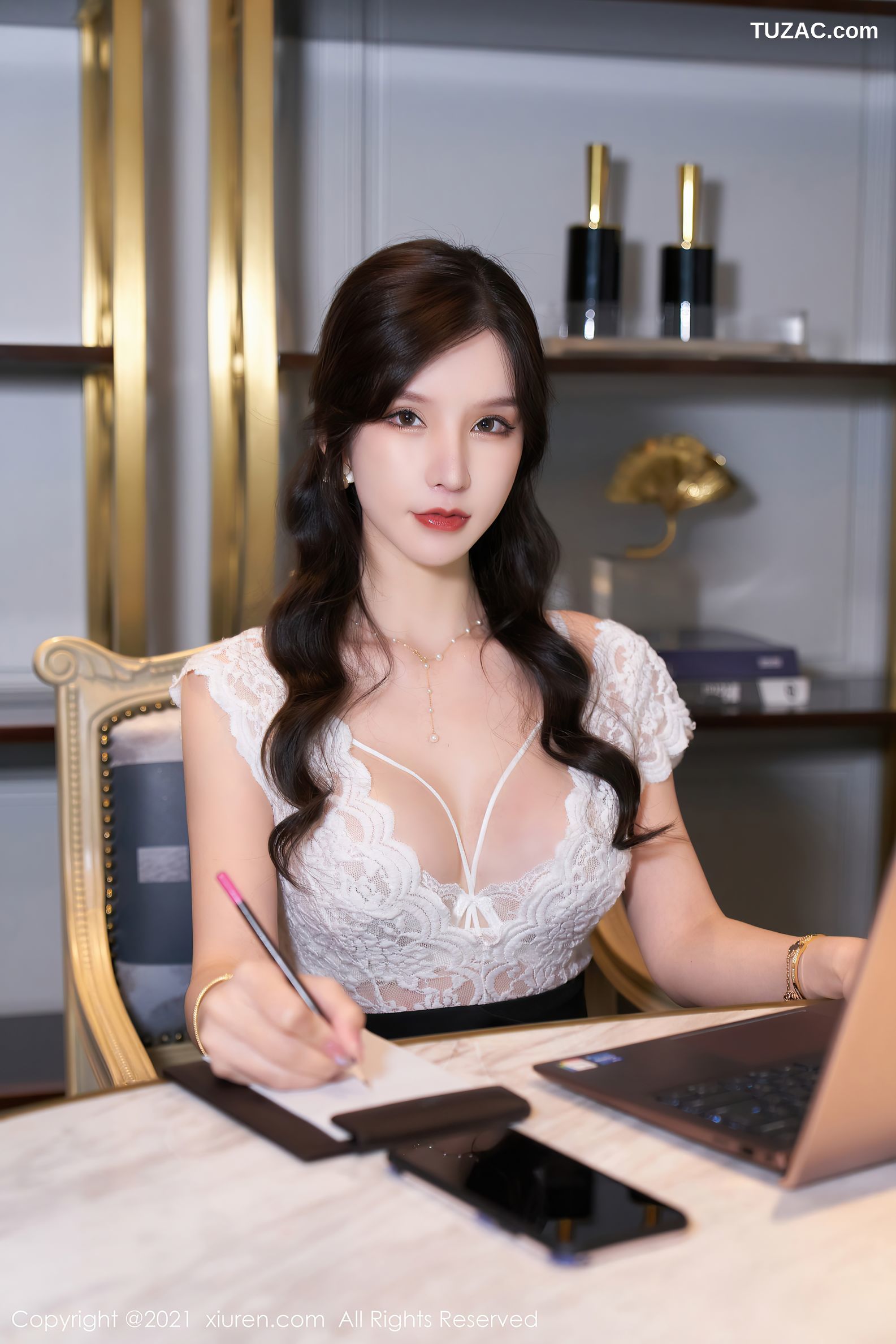 XiuRen秀人网-3992-周于希Sandy-秘书OL剧情主题超薄黑丝-2021.09.24