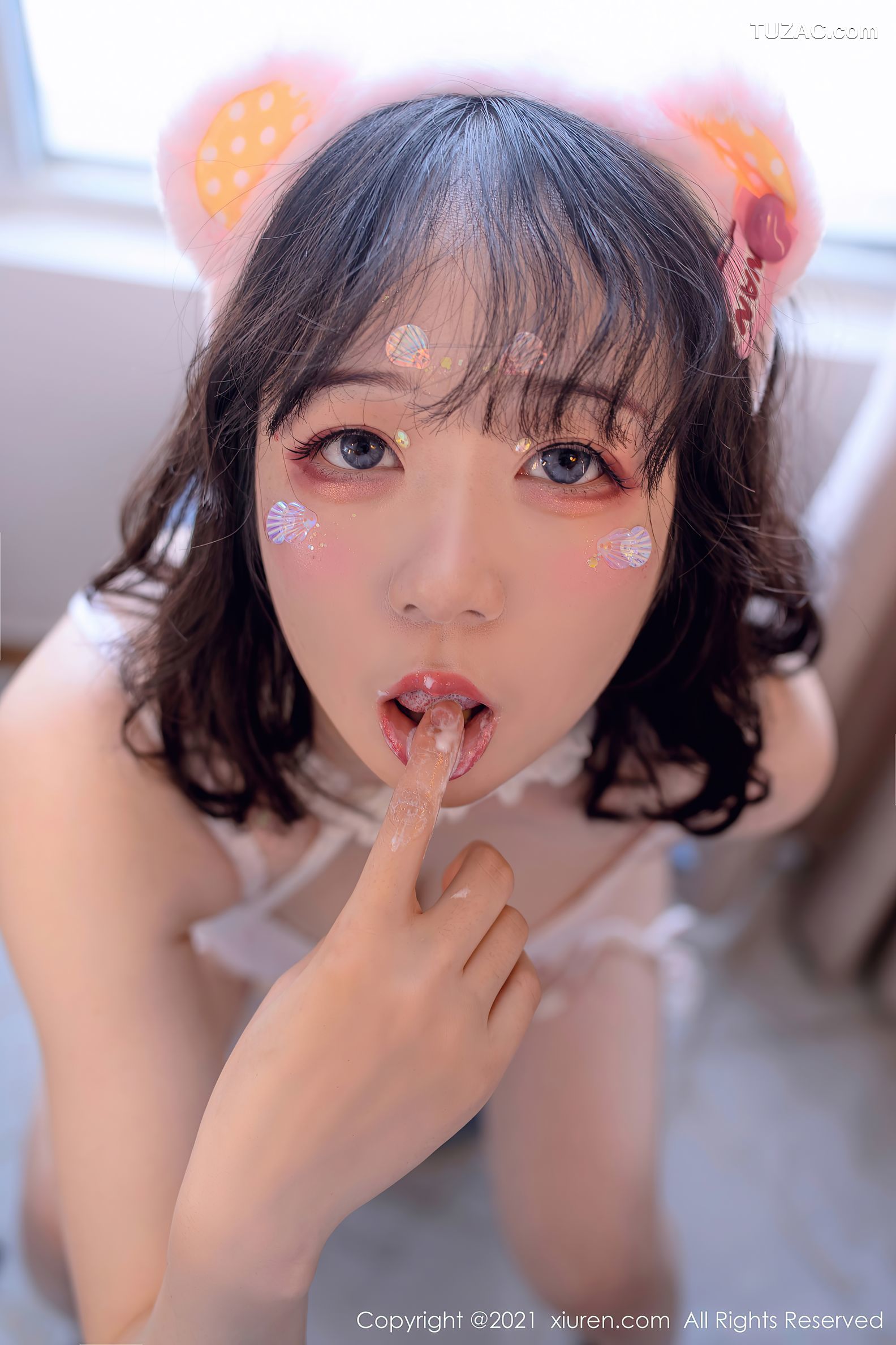 XiuRen秀人网-4000-youOvOyou-日系私宠主题薄透白衬衫湿身透视-2021.09.27