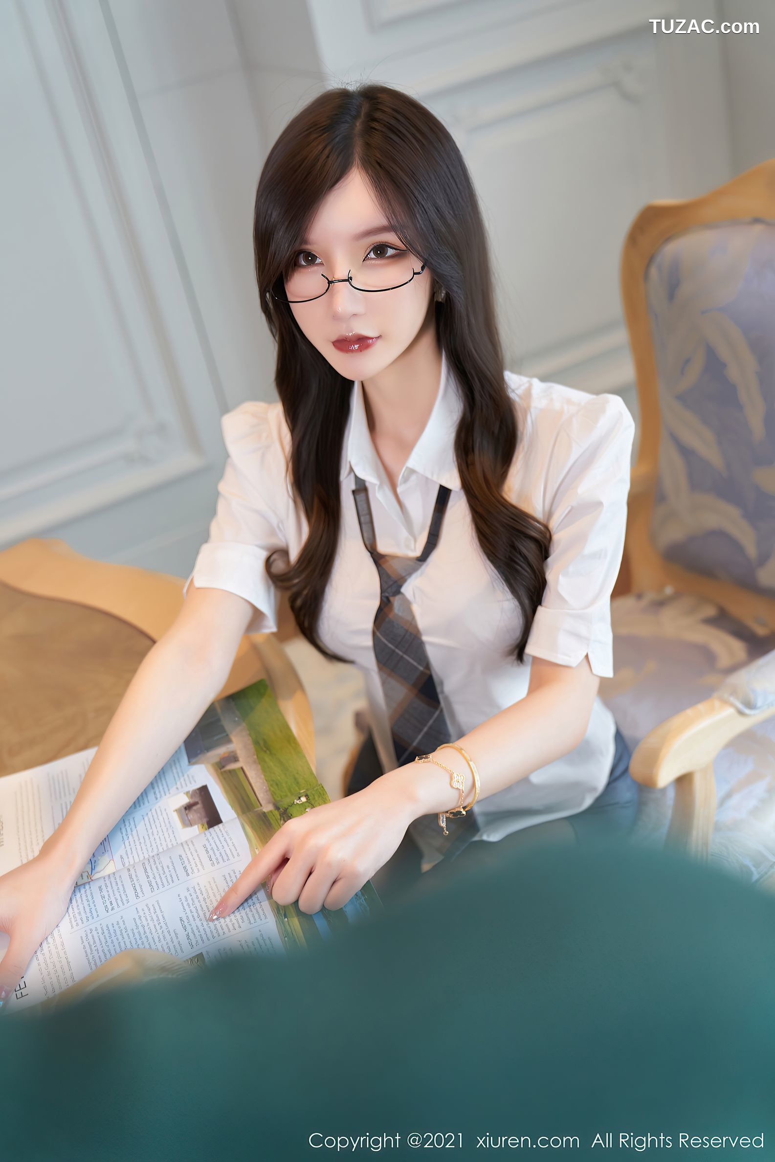 XiuRen秀人网-4005-周于希Sandy-职业装剧情主题性感内衣黑丝-2021.09.27