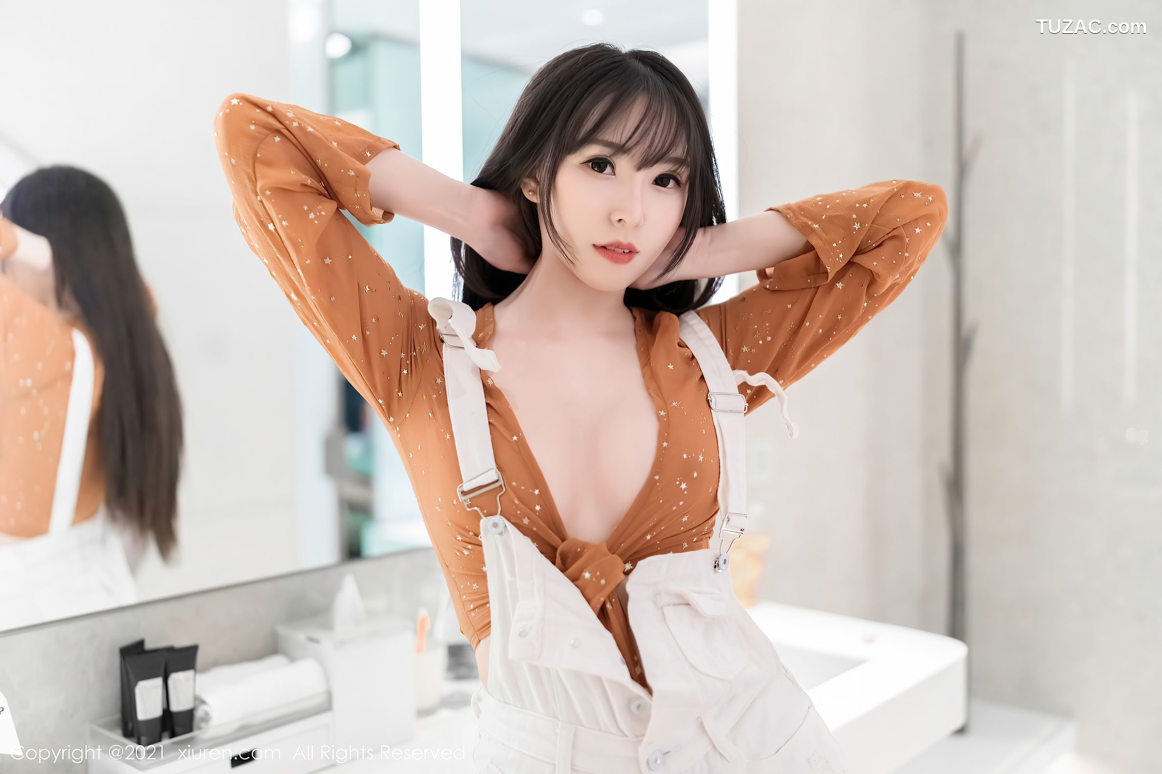 XiuRen秀人网-4015-小波多-性感牛仔背带-2021.09.29