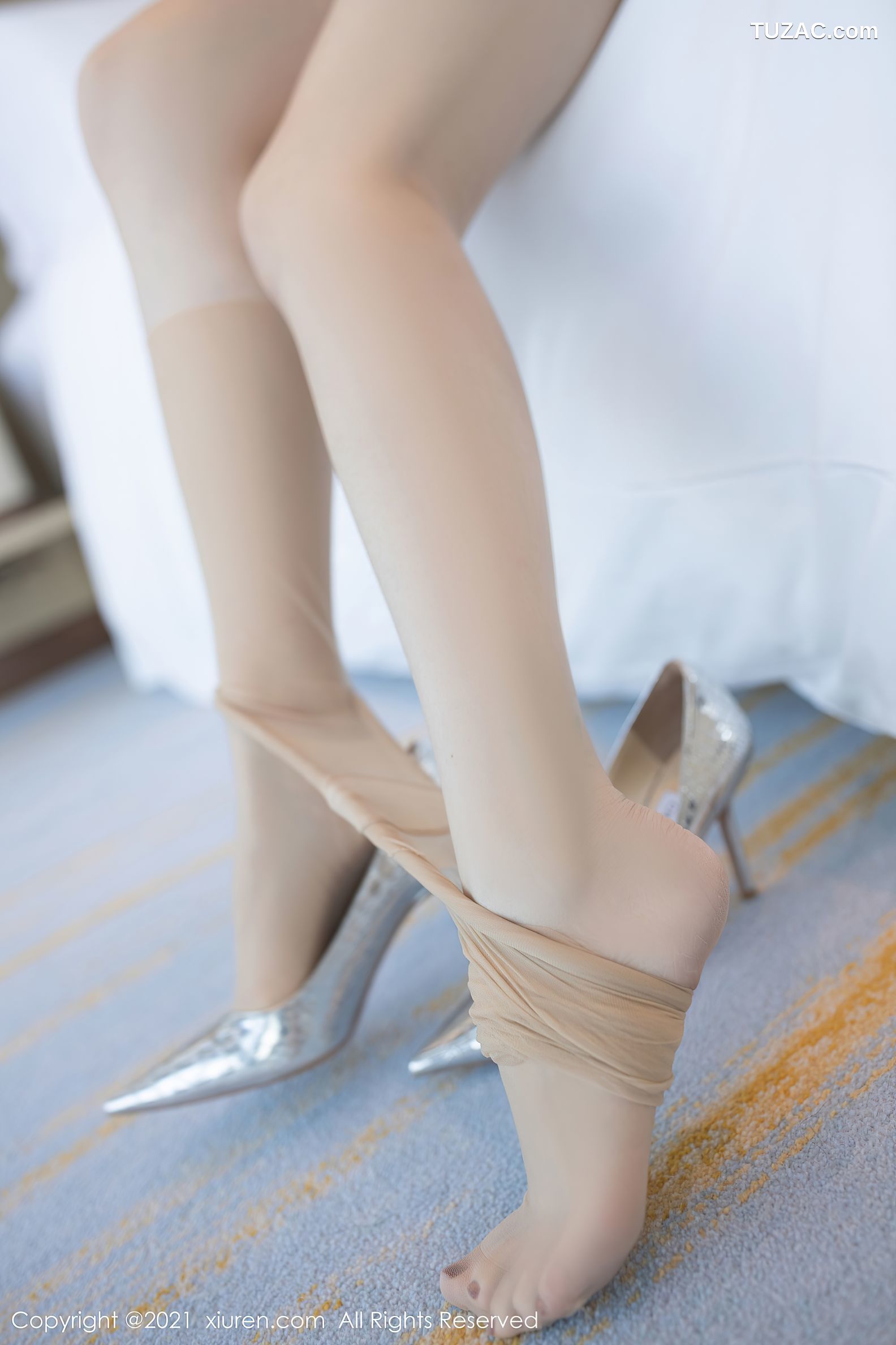 XiuRen秀人网-4336-安然Maleah-重庆旅拍牛仔短裙白色高叉连体衣-2021.12.14