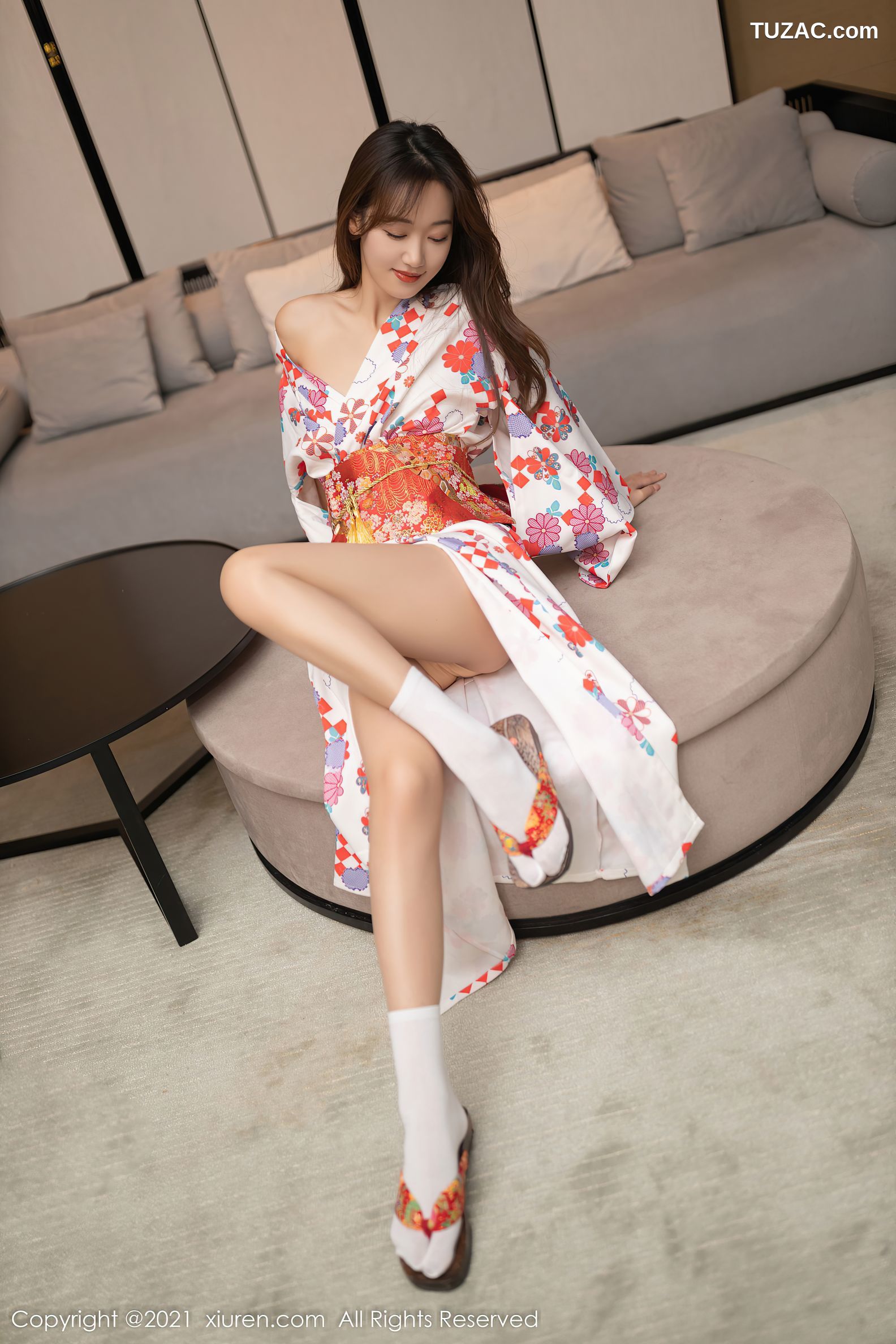 XiuRen秀人网-4349-唐安琪-江浙沪旅拍日料情景主题和服蕾丝内衣-2021.12.16