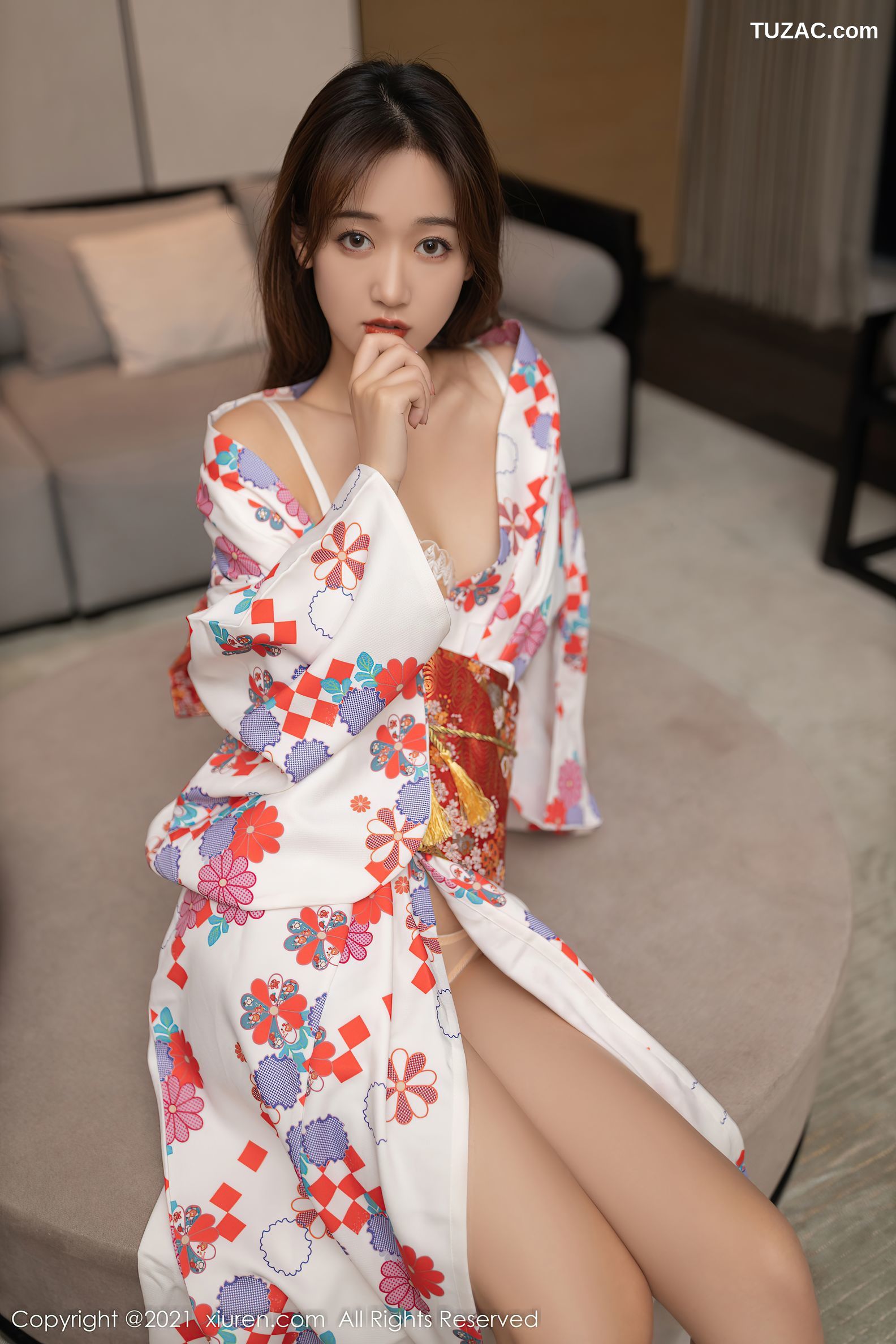 XiuRen秀人网-4349-唐安琪-江浙沪旅拍日料情景主题和服蕾丝内衣-2021.12.16