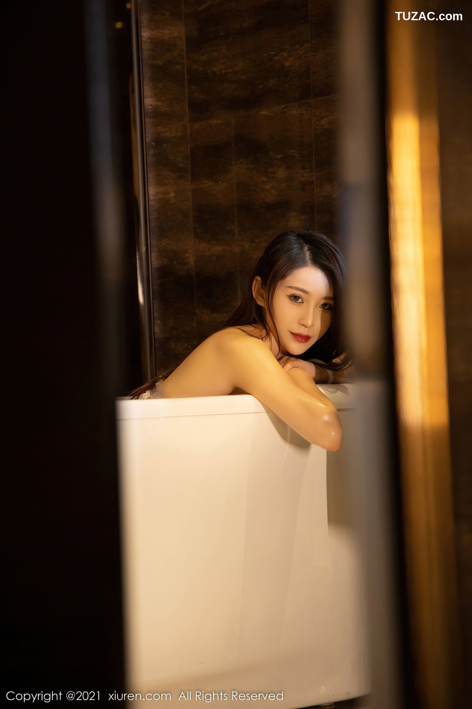 XiuRen秀人网-4380-汐汐baby-浴室保鲜膜捆绑-2021.12.24