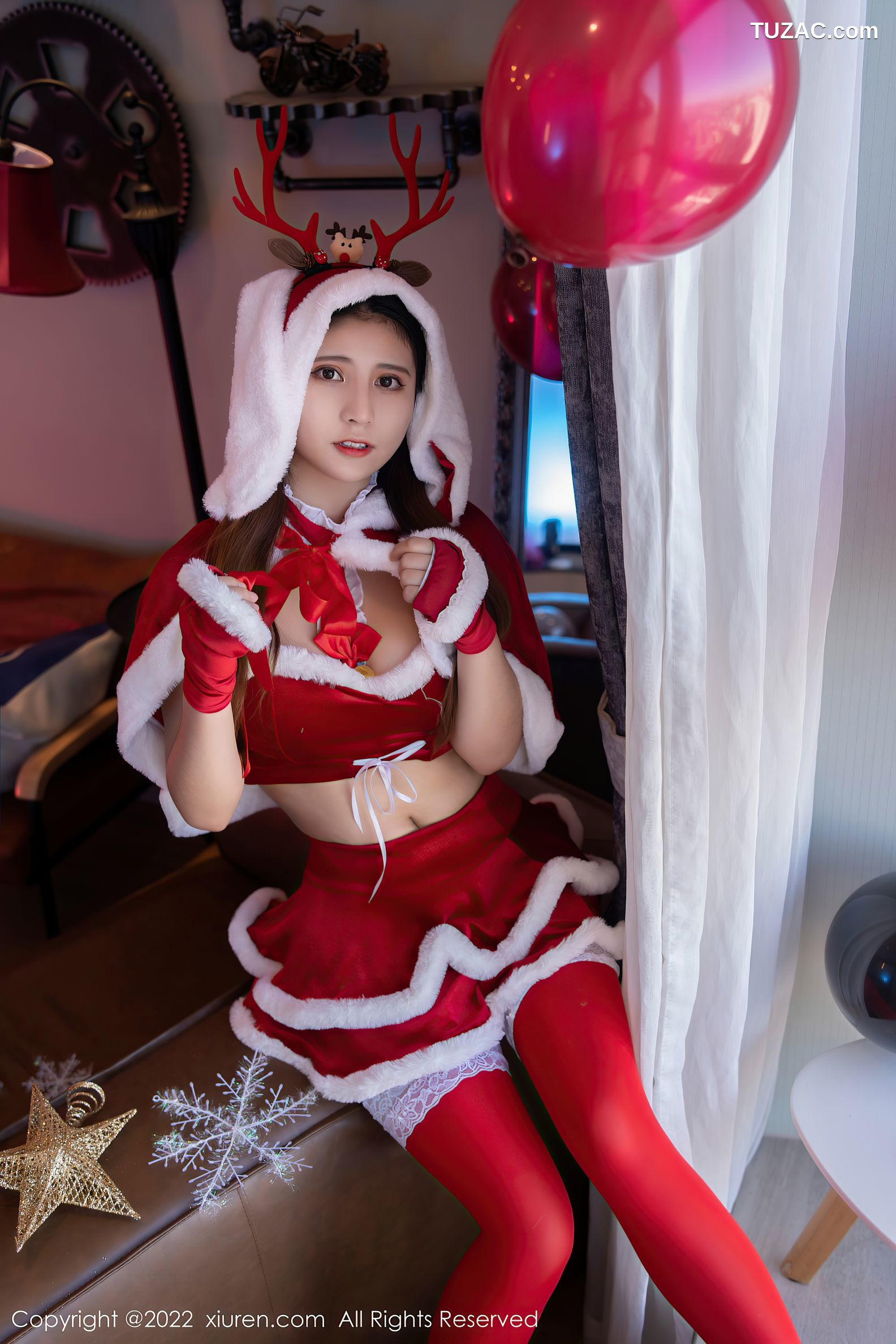 XiuRen秀人网-4475-久久Aimee-喜庆新春特辑浑圆豪乳遮点-2022.01.18