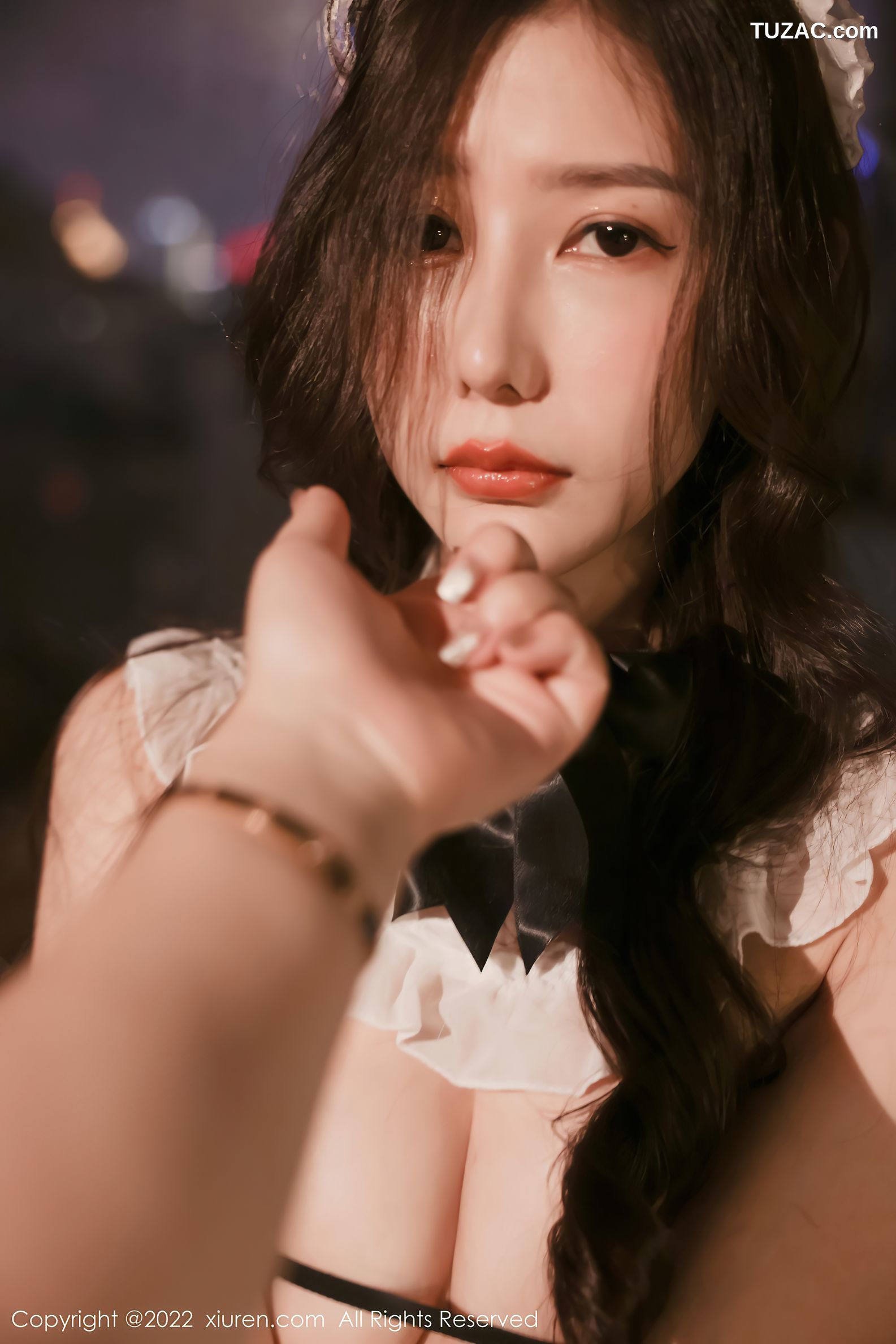 XiuRen秀人网-4650-尹甜甜-性感黑色女仆装情趣捆绑-2022.03.01