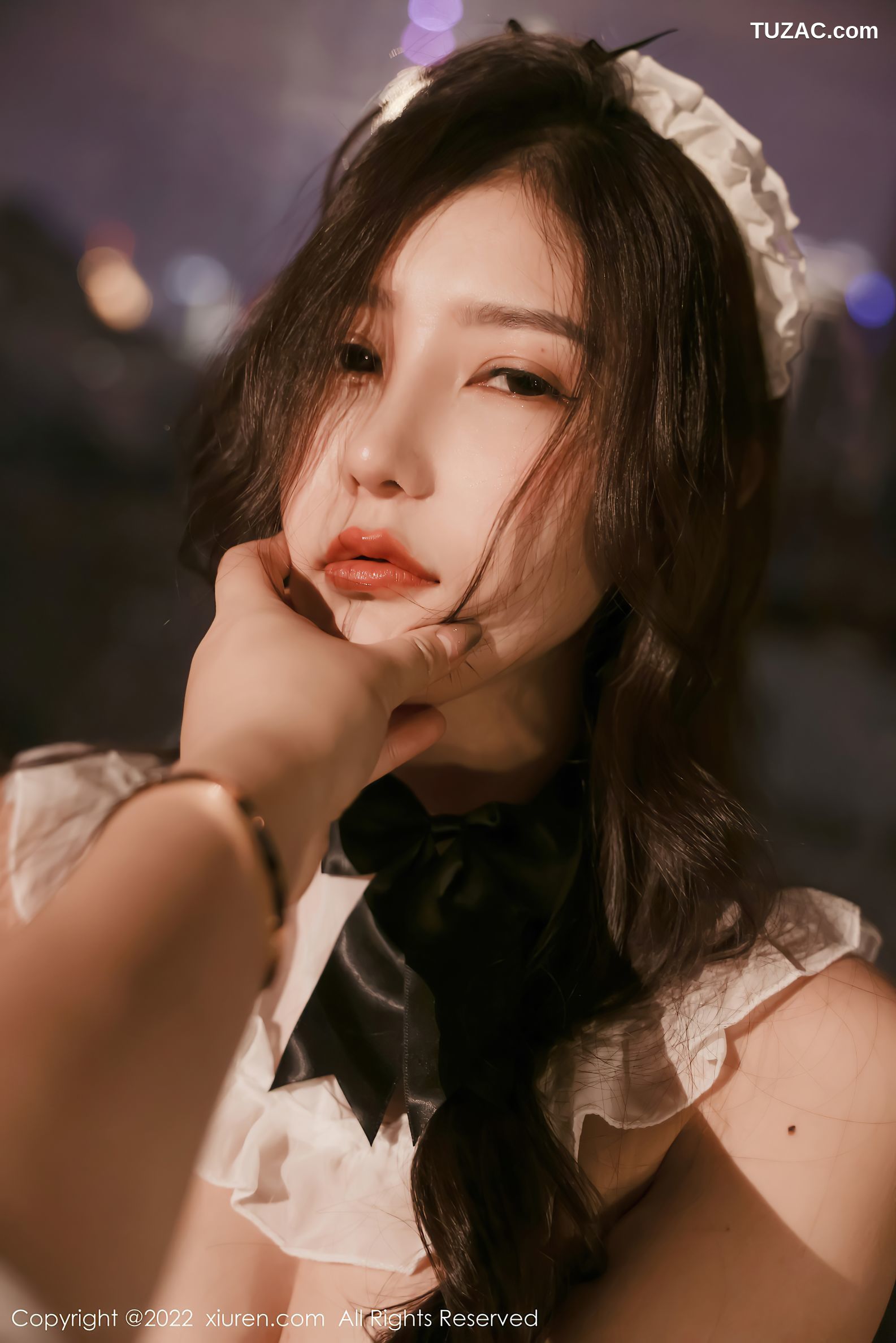 XiuRen秀人网-4650-尹甜甜-性感黑色女仆装情趣捆绑-2022.03.01