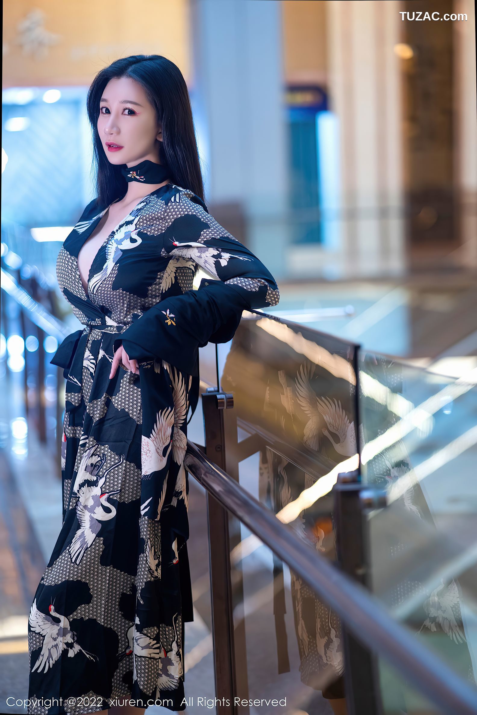 XiuRen秀人网-4759-顾乔楠Cora-性感内衣超薄肉丝-2022.03.23