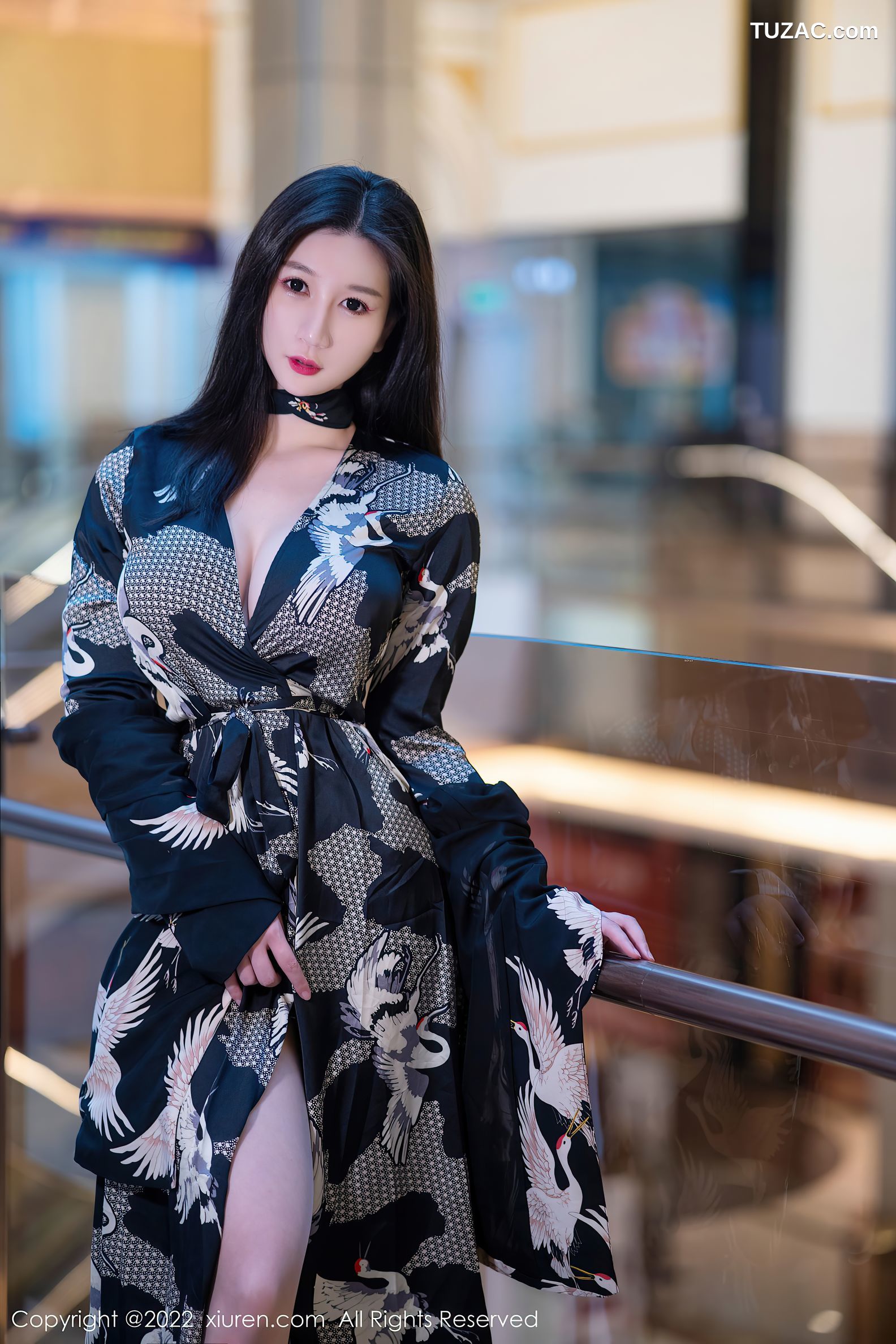 XiuRen秀人网-4759-顾乔楠Cora-性感内衣超薄肉丝-2022.03.23