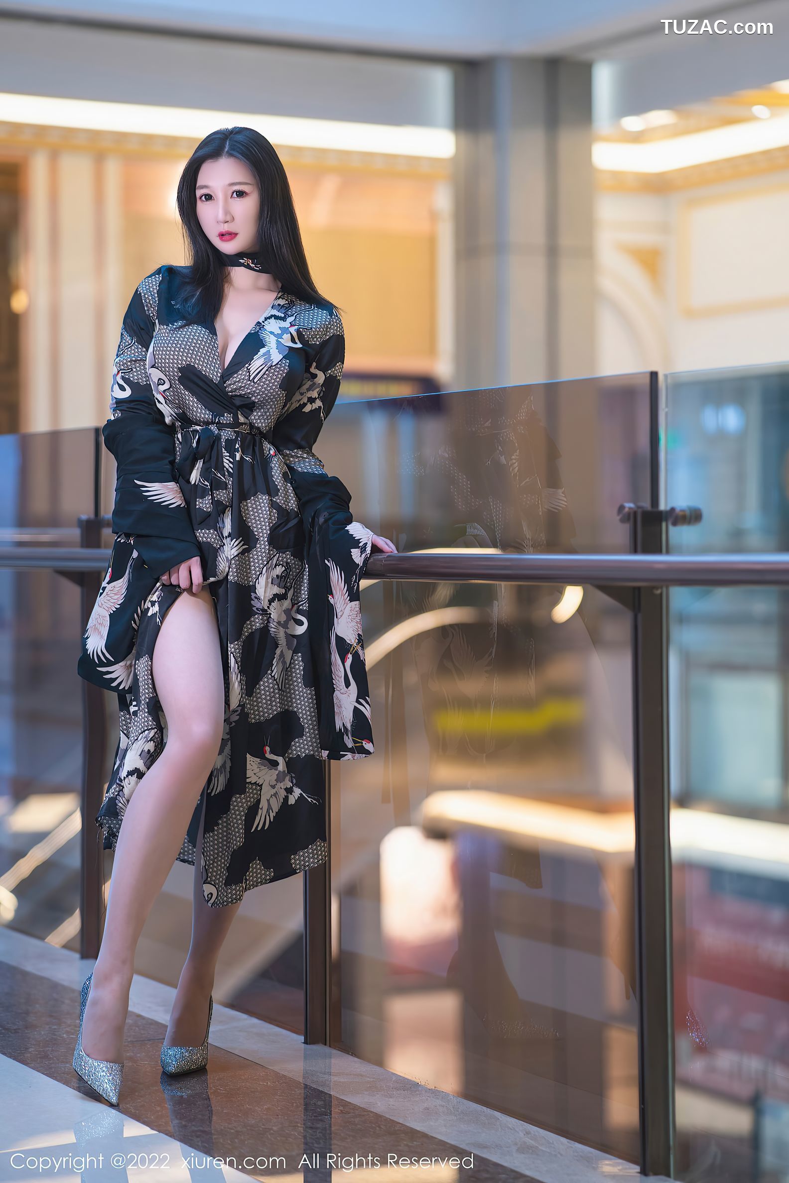 XiuRen秀人网-4759-顾乔楠Cora-性感内衣超薄肉丝-2022.03.23